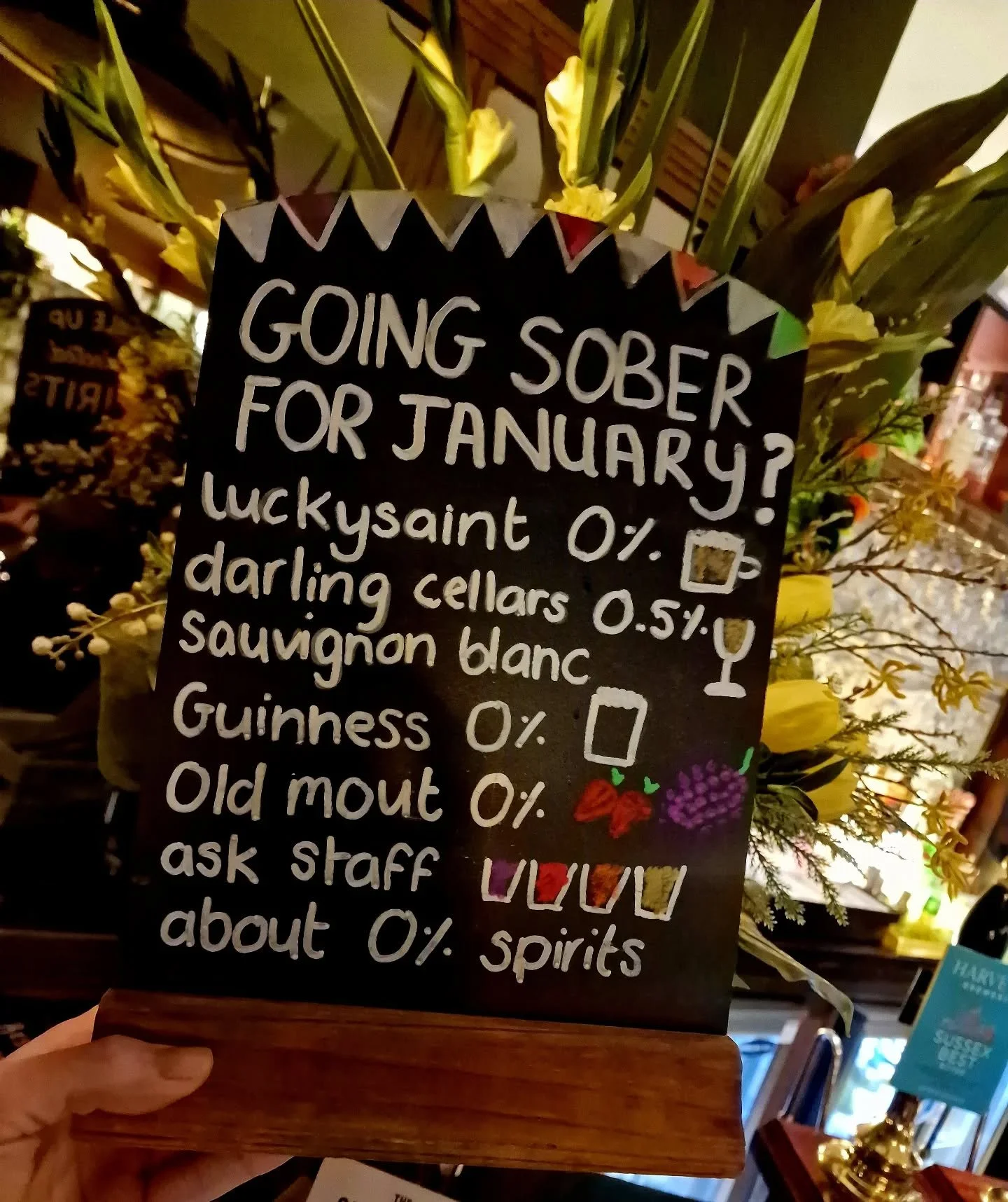 Going Sober this January? 

We've got you covered! From spirits to Draught Lucky Saint lager, Sauvignon 0% to Old Mout 0% we have something for everyone🍻

#dryjanuary #PubDiningGarden #hoveplace