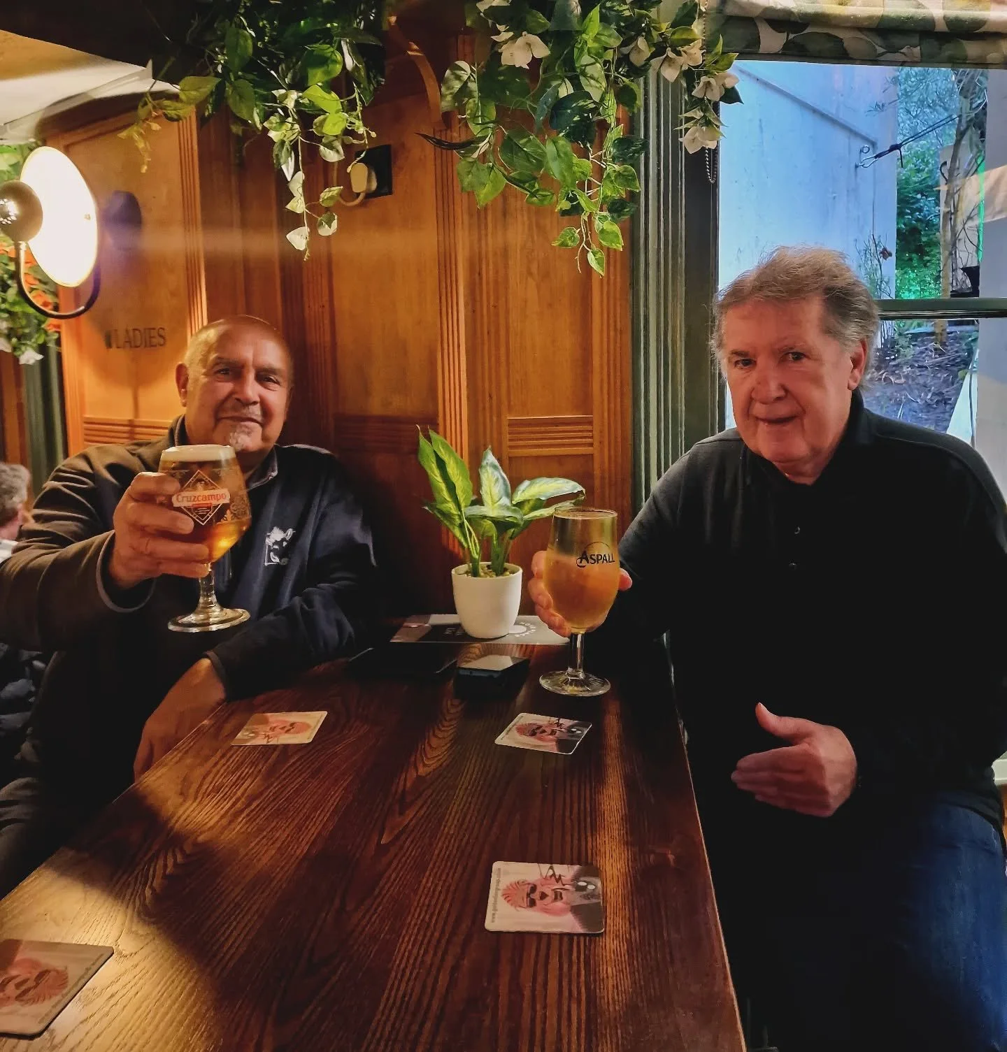 Here's to the start of valentines weekend! 💕
Featuring our lovely regulars Ray &amp; Alan😁

Whether you're celebrating with a friend, partner or pooch, we would love to see you! 💕

#PubDiningGarden #weekendvibes #drinkswithfriends #valentinesday