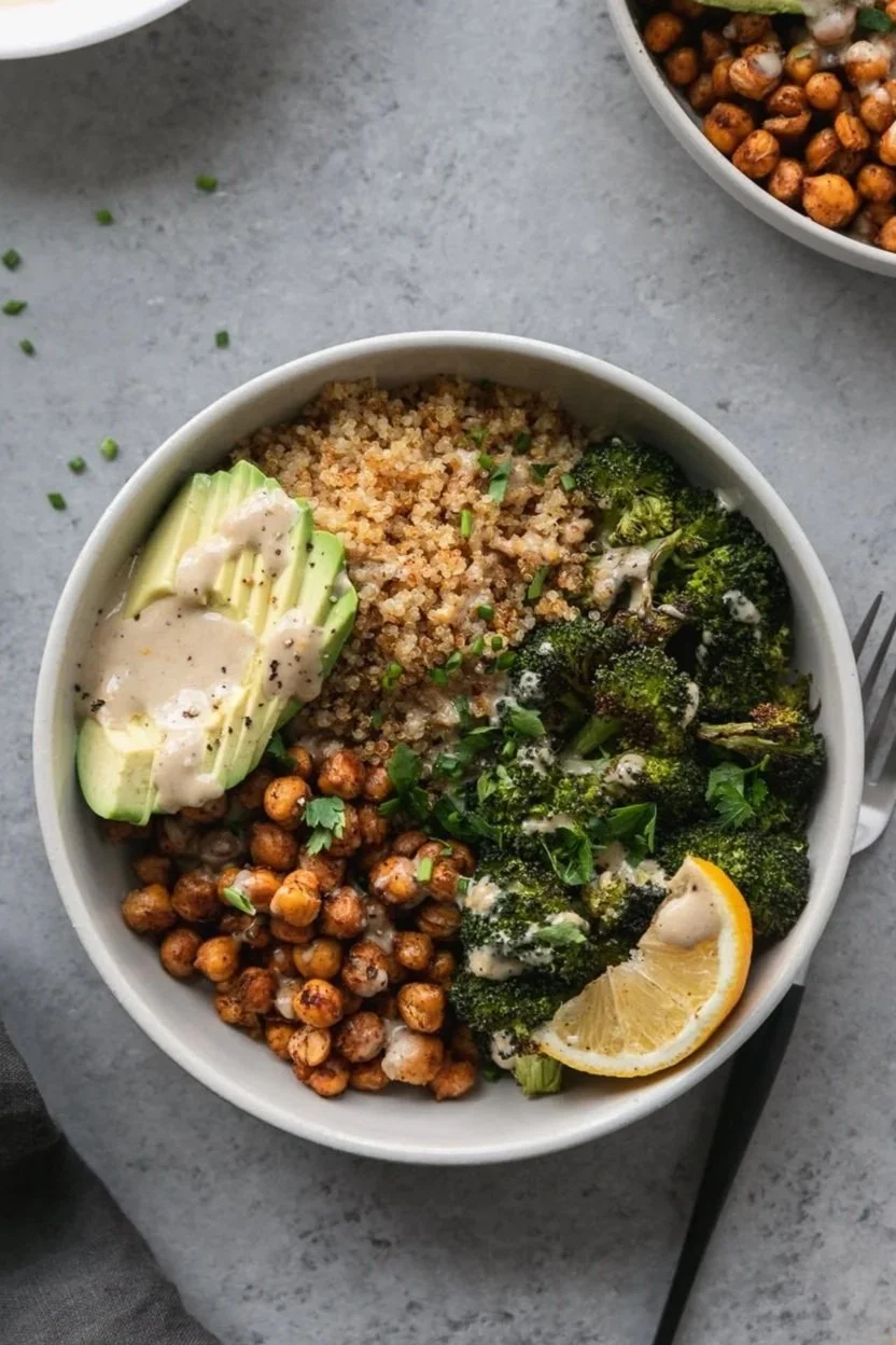 Lemon Tahini Protein Bowls