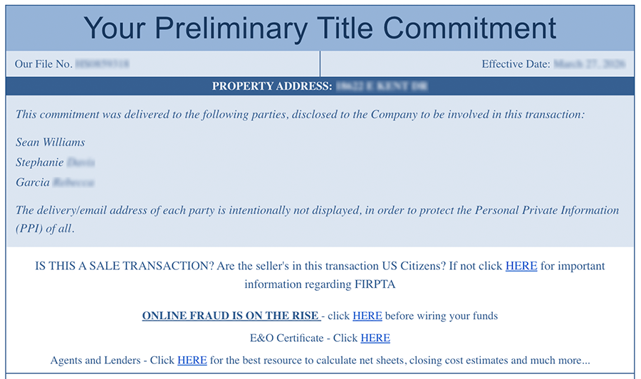 How to read a Title Commitment