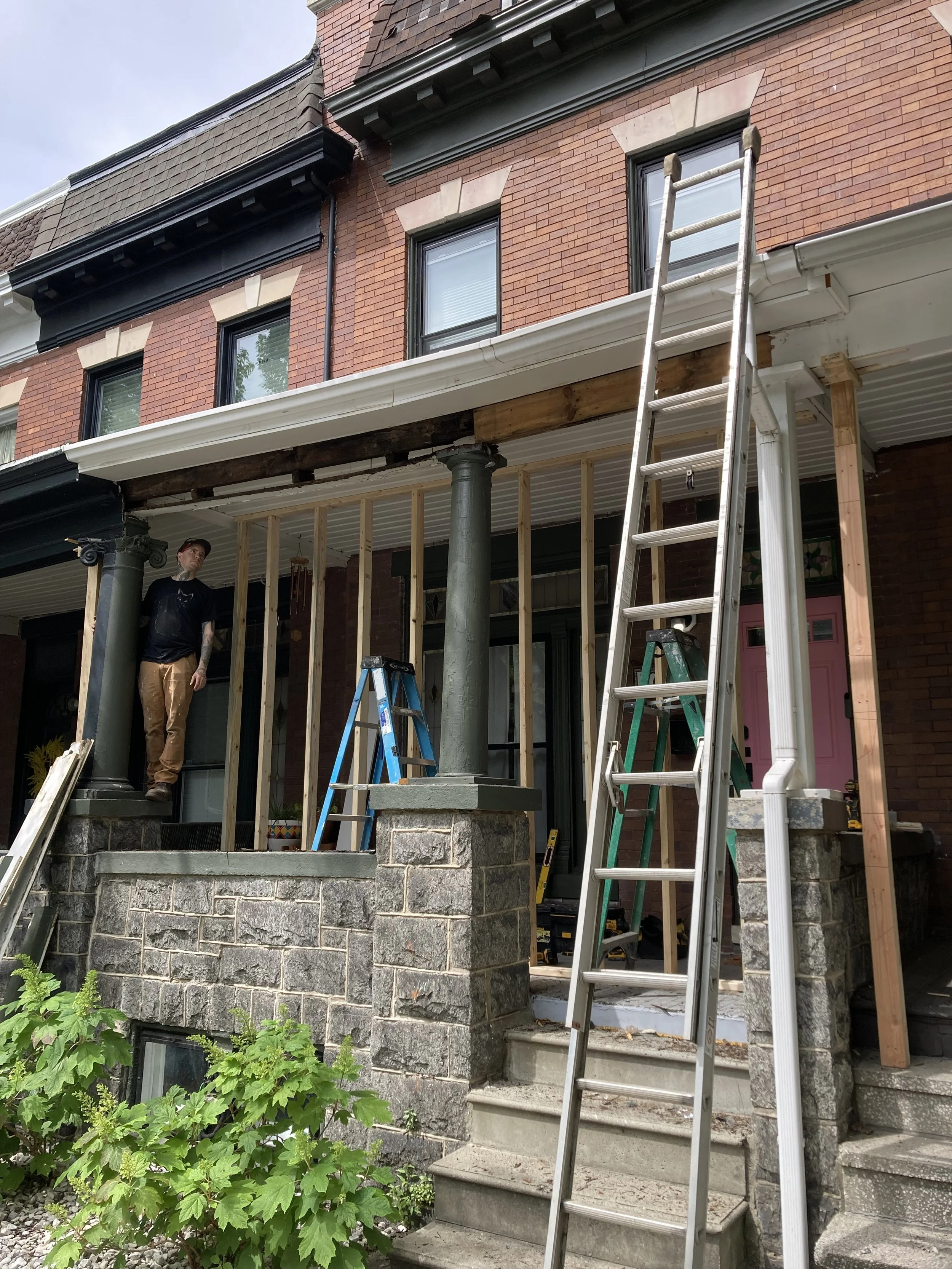 Home owner contacted us because their porch roof was failing.