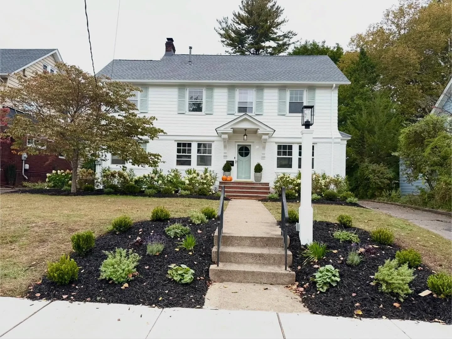 A complete exterior and garden renovation for this Montclair beauty!
Up next: a new hardscape, fresh sod, and a brand-new driveway. Curb appeal is everything &mdash; and a full exterior transformation makes a world of difference.  Swipe to see the be