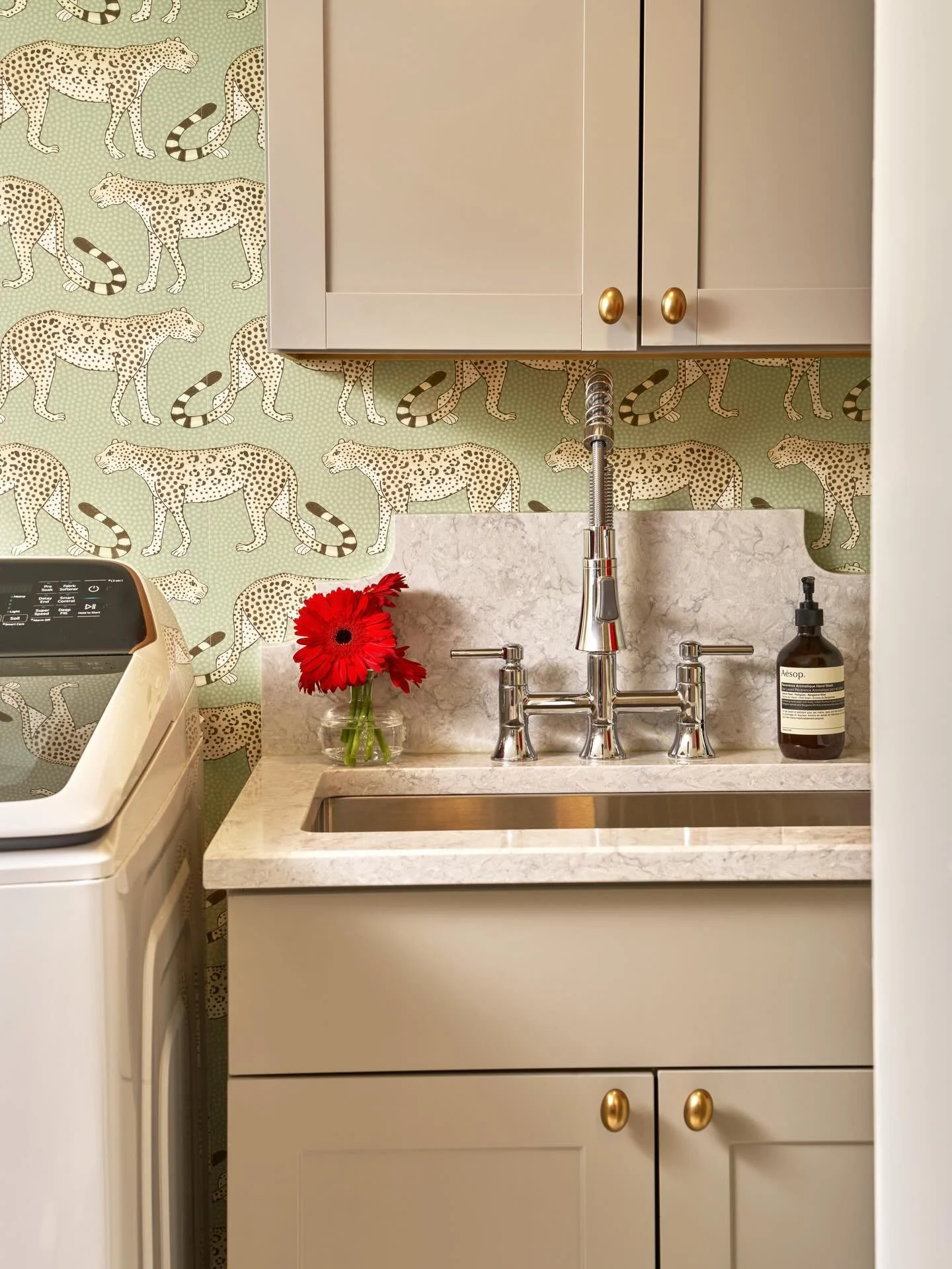 Who said laundry rooms had to be boring?

Photo by @lauradronskiphoto