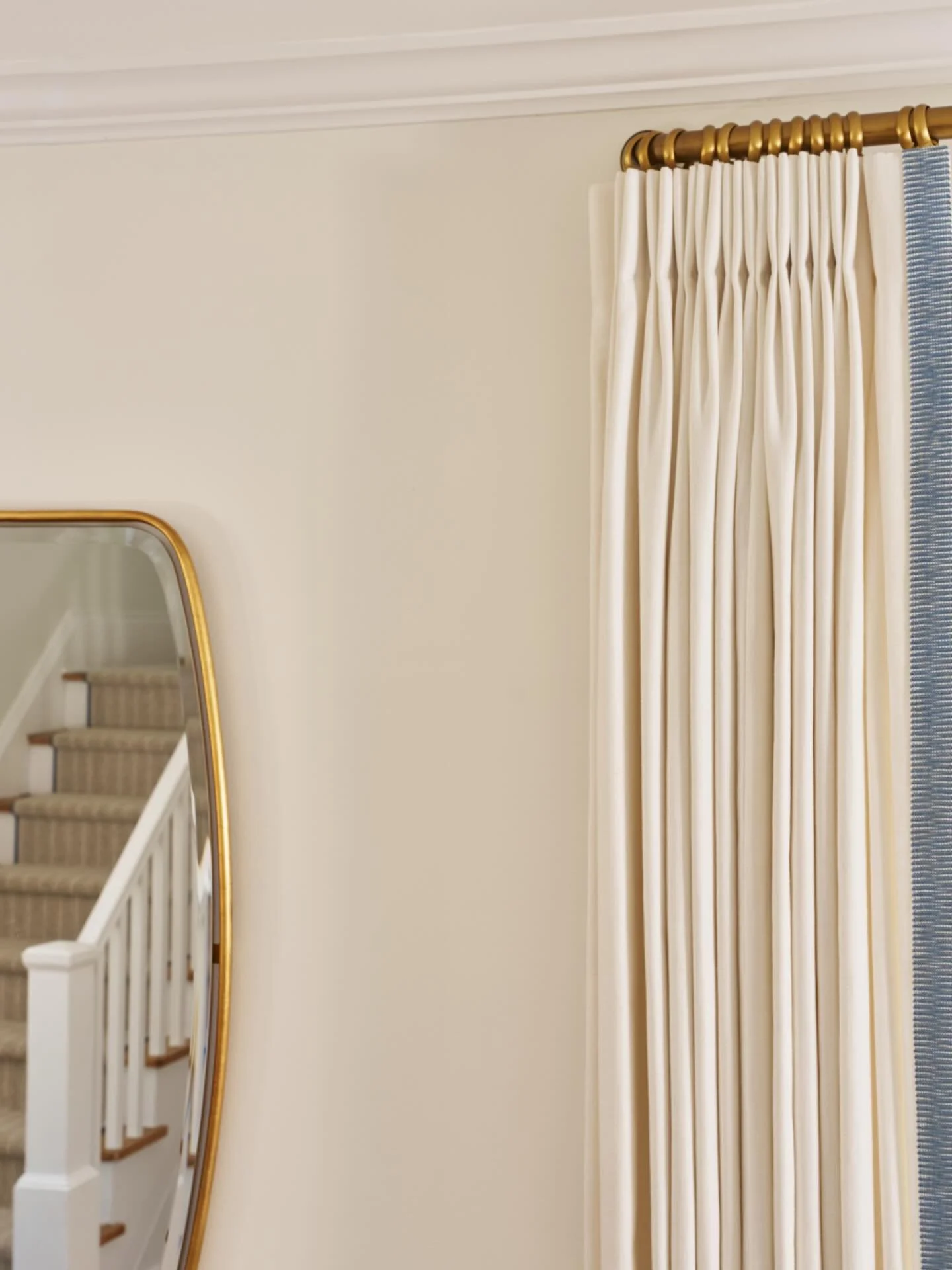Pinch pleat drapes are such an underrated finishing touch&mdash;they quietly elevate an entire room. The structured pleating gives them a tailored, almost custom-upholstery feel, instantly adding polish&mdash;even in more relaxed spaces. 

It can be 