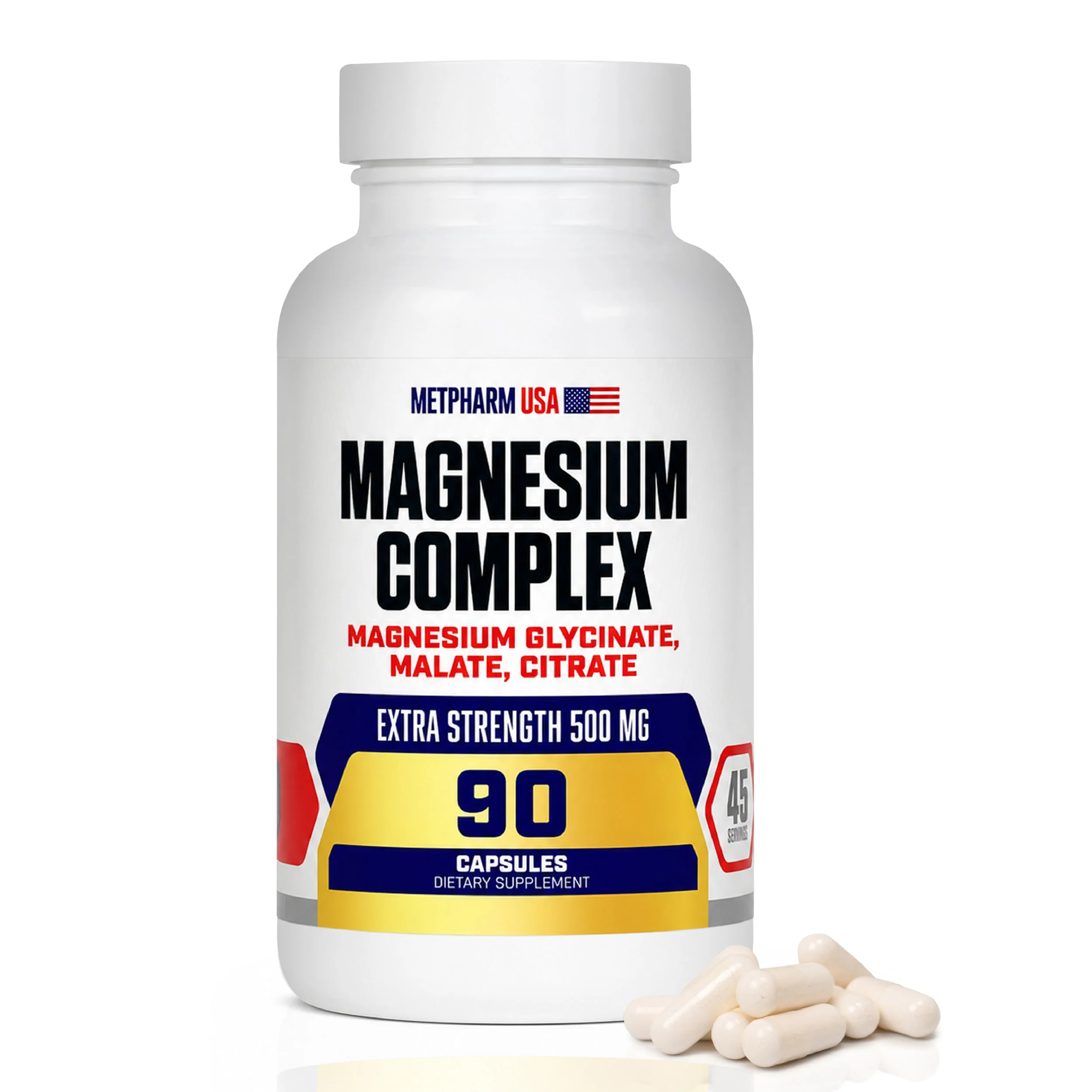 Bottle of Magnesium Complex Supplement