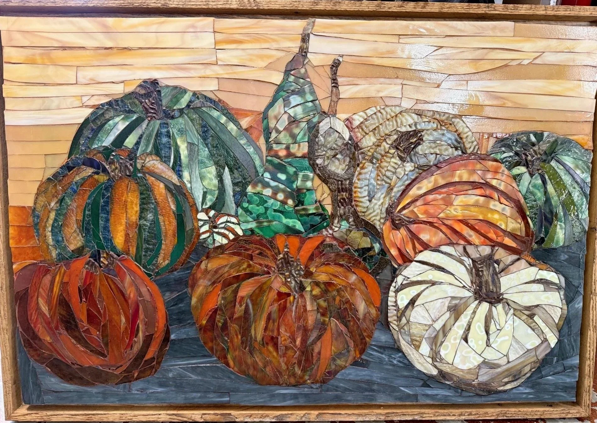 Pumpkins and Gourds Party in the Fall 24x26 - $10,000