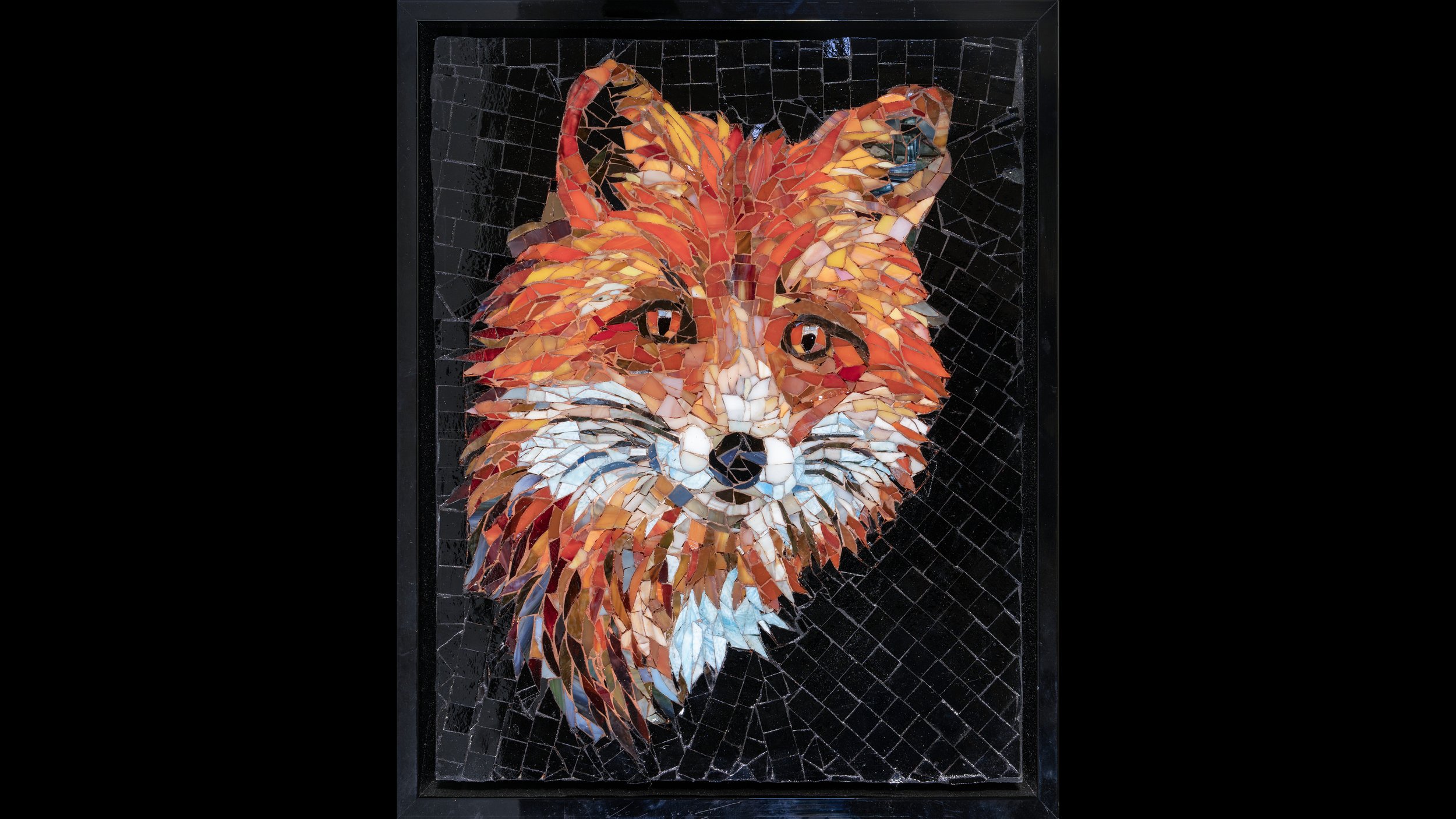 Red Eyed Red Fox | Stained Glass | $985