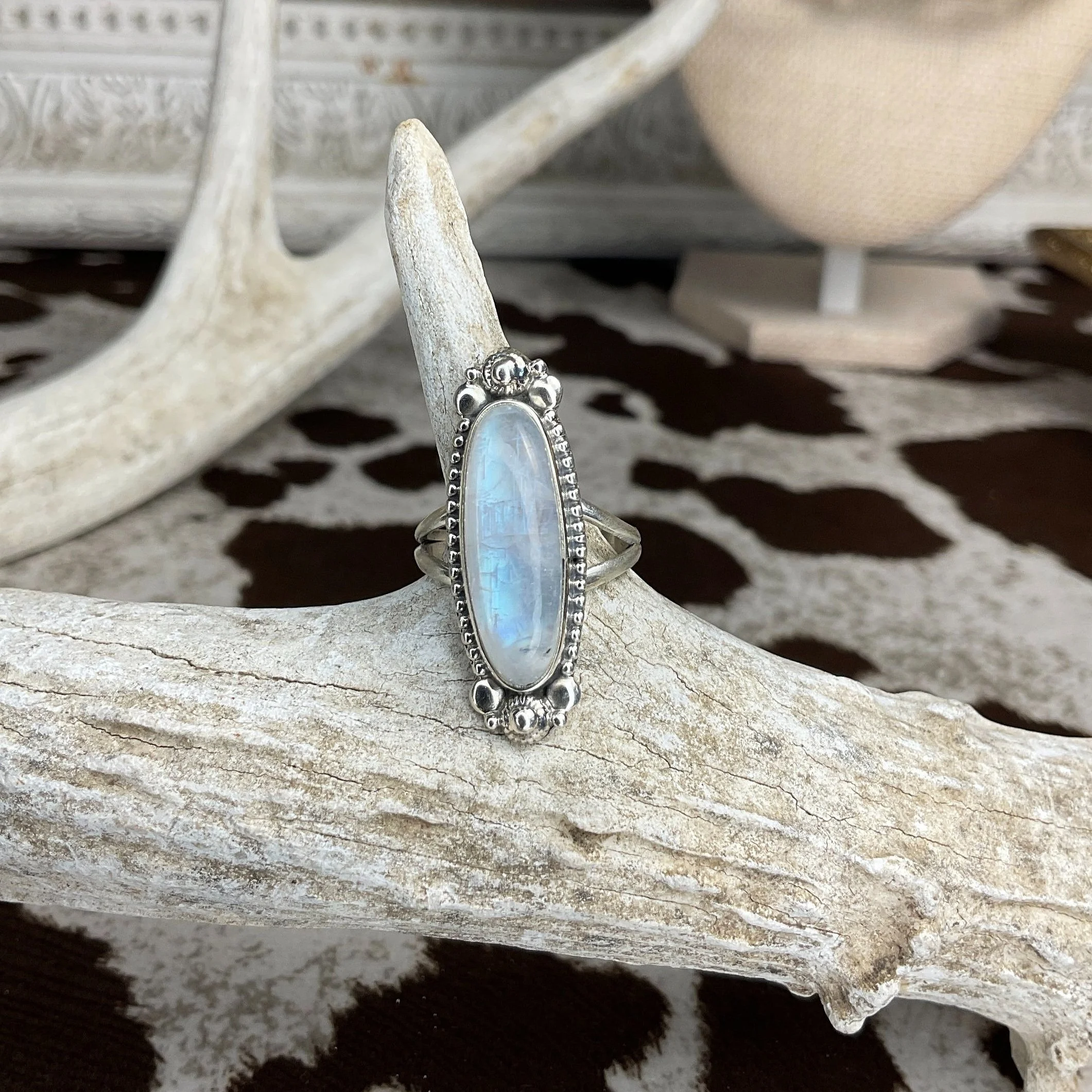 Moon Stone 925 Sterling Silver Ring