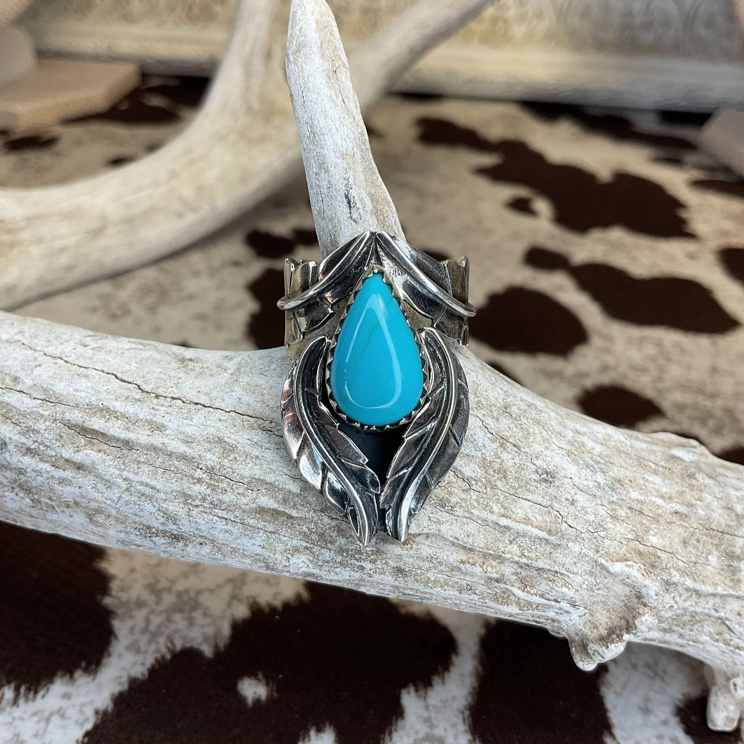 Native Turquoise 925 Sterling Silver Ring