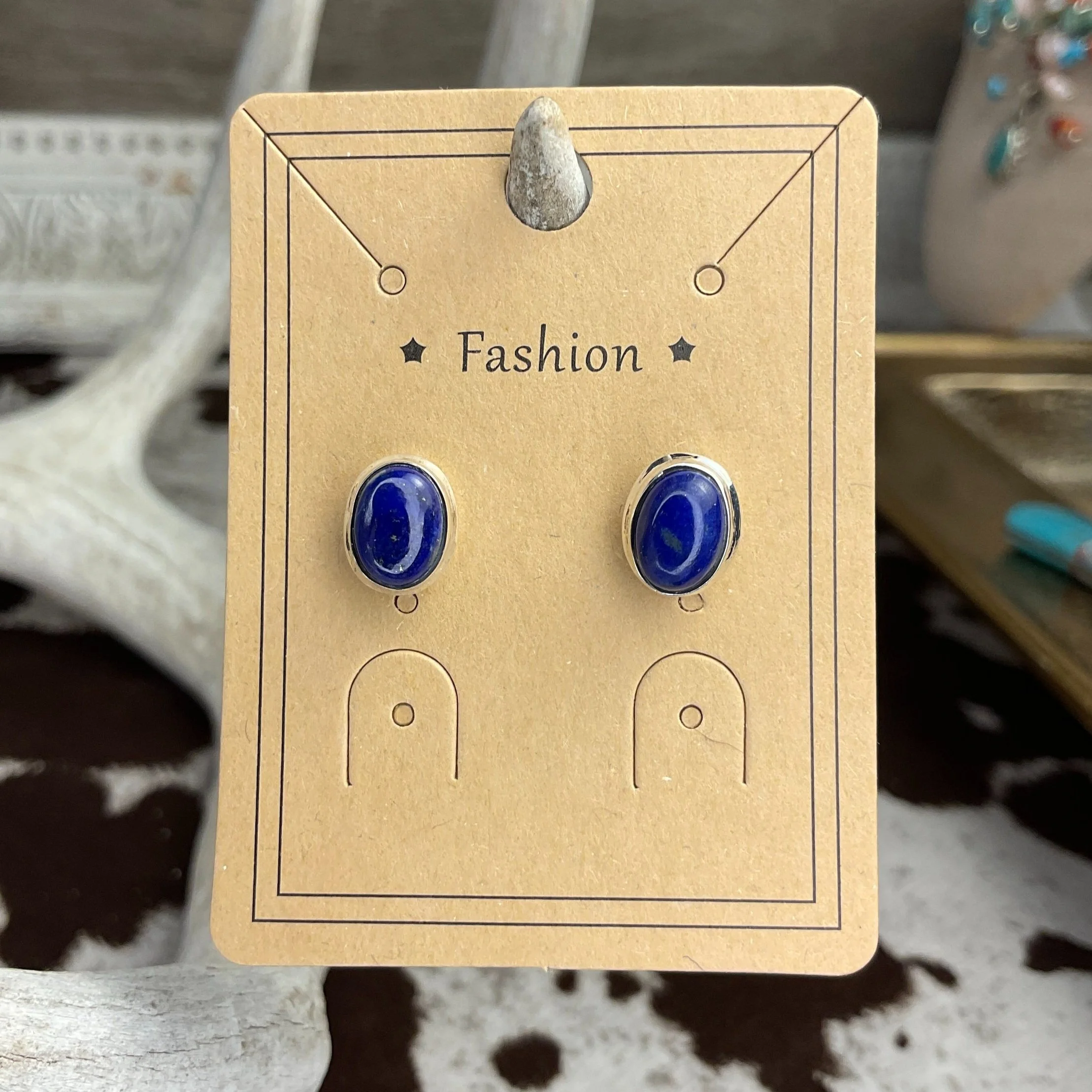 Lapis 925 Sterling Silver Earrings
