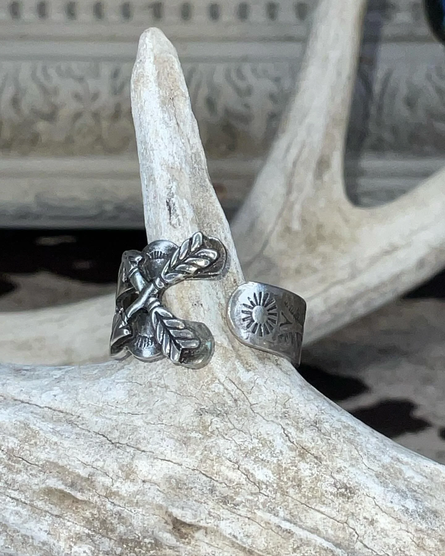 Bypass Arrow Silver Ring