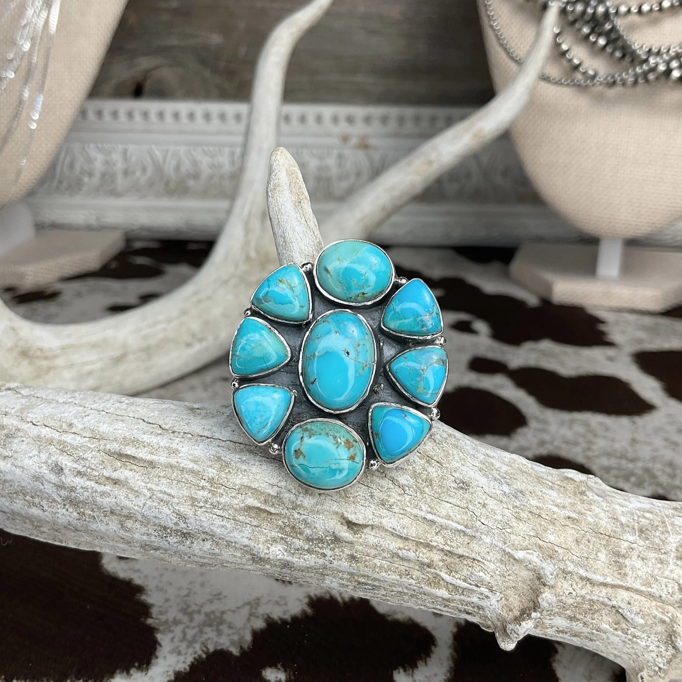 Turquoise Southwest 925 Sterling Silver Ring