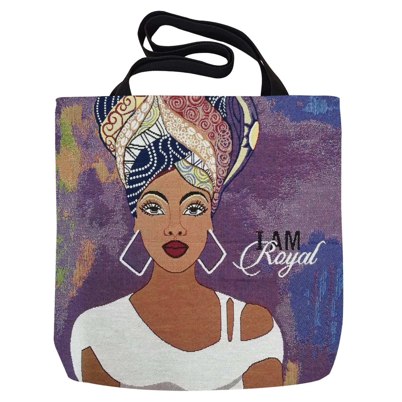I Am Royal Woven Tote Bag
