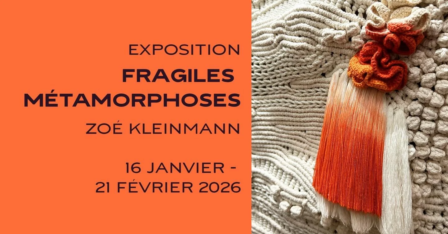 FRAGILES M&Eacute;TAMORPHOSES

Du 16 janvier au 21 f&eacute;vrier 2026,
j&rsquo;ai le plaisir de vous accueillir &agrave; la Galerie Vend&ocirc;me
pour mon exposition Fragiles M&eacute;tamorphoses.

&Agrave; travers mes &oelig;uvres en nouages,
j&rsq