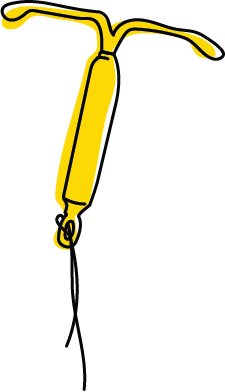 Drawing of a pocket-sized yellow and black spark lighter.