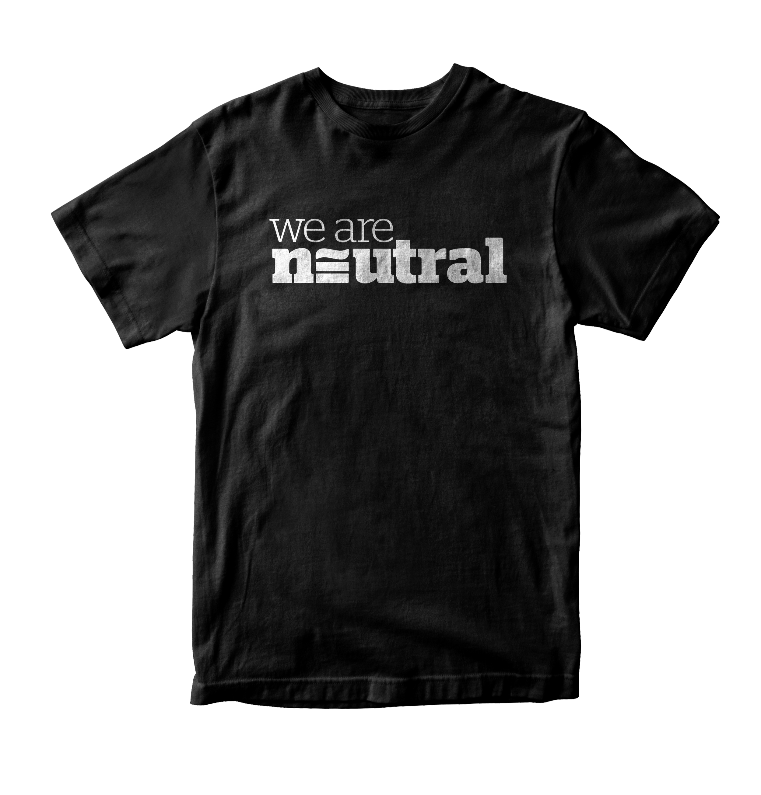 We Are Neutral Tee in Black