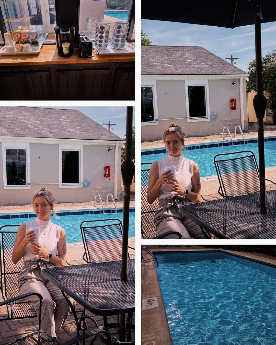 Some of the best days start with a fresh cup of coffee and end by the pool. ☕☀️

One of the perks our residents love is having access to our complimentary coffee/snack bar inside the clubhouse from 10 AM&ndash;6 PM. Pair that with our pool being open