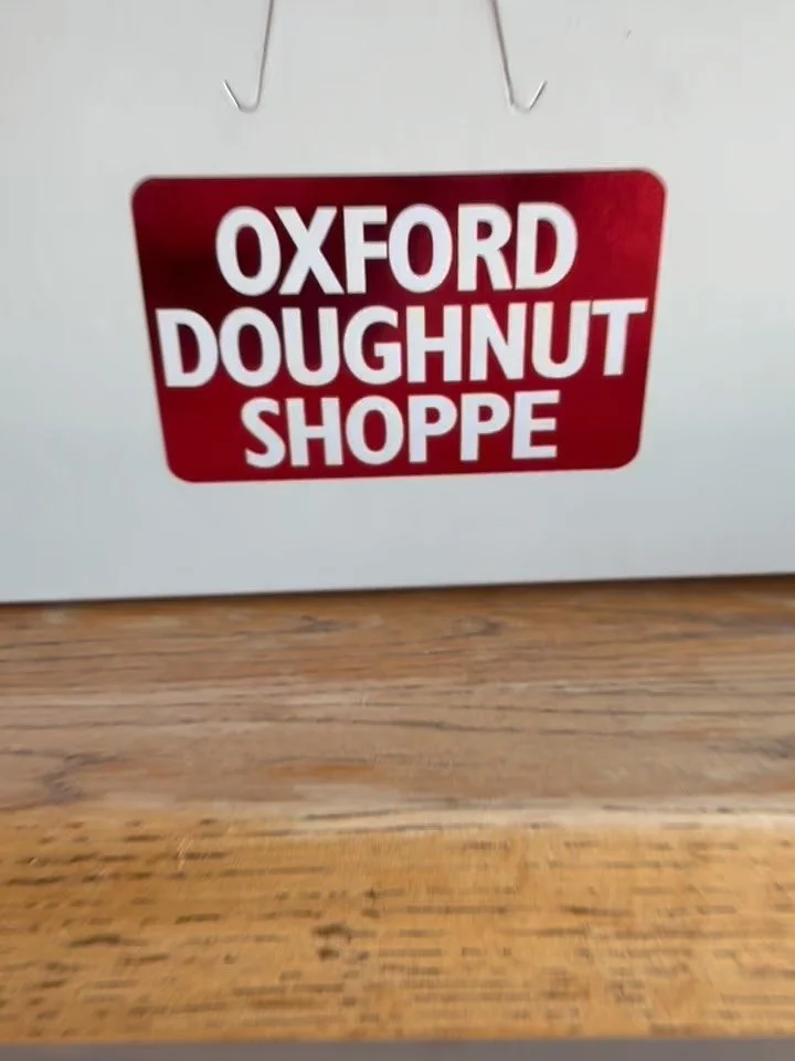 Sprinkling a little sweetness into the day&mdash;Happy National Doughnut Day! 🍩✨ Thank you @oxforddoughnutshoppe for these delicious sweets!