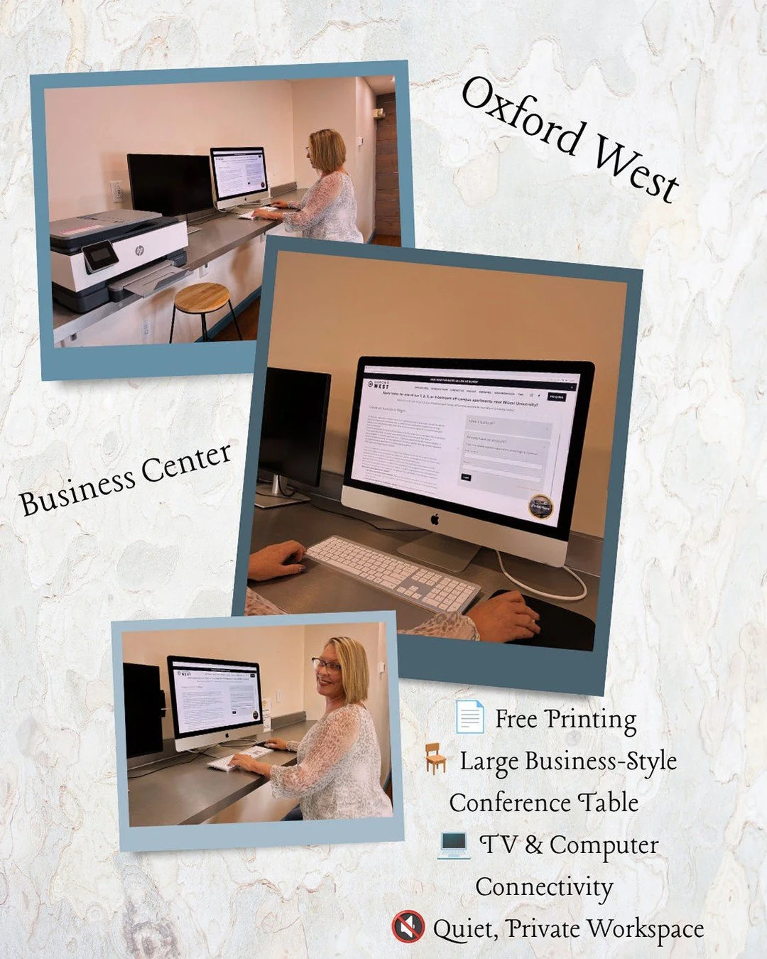 💻✨ Need to print a paper, knock out some homework, attend a virtual meeting, or just find a quiet place to focus? We've got you covered!

Our Business Center is here for you! With free printing, computer access, a large conference table, and a peace