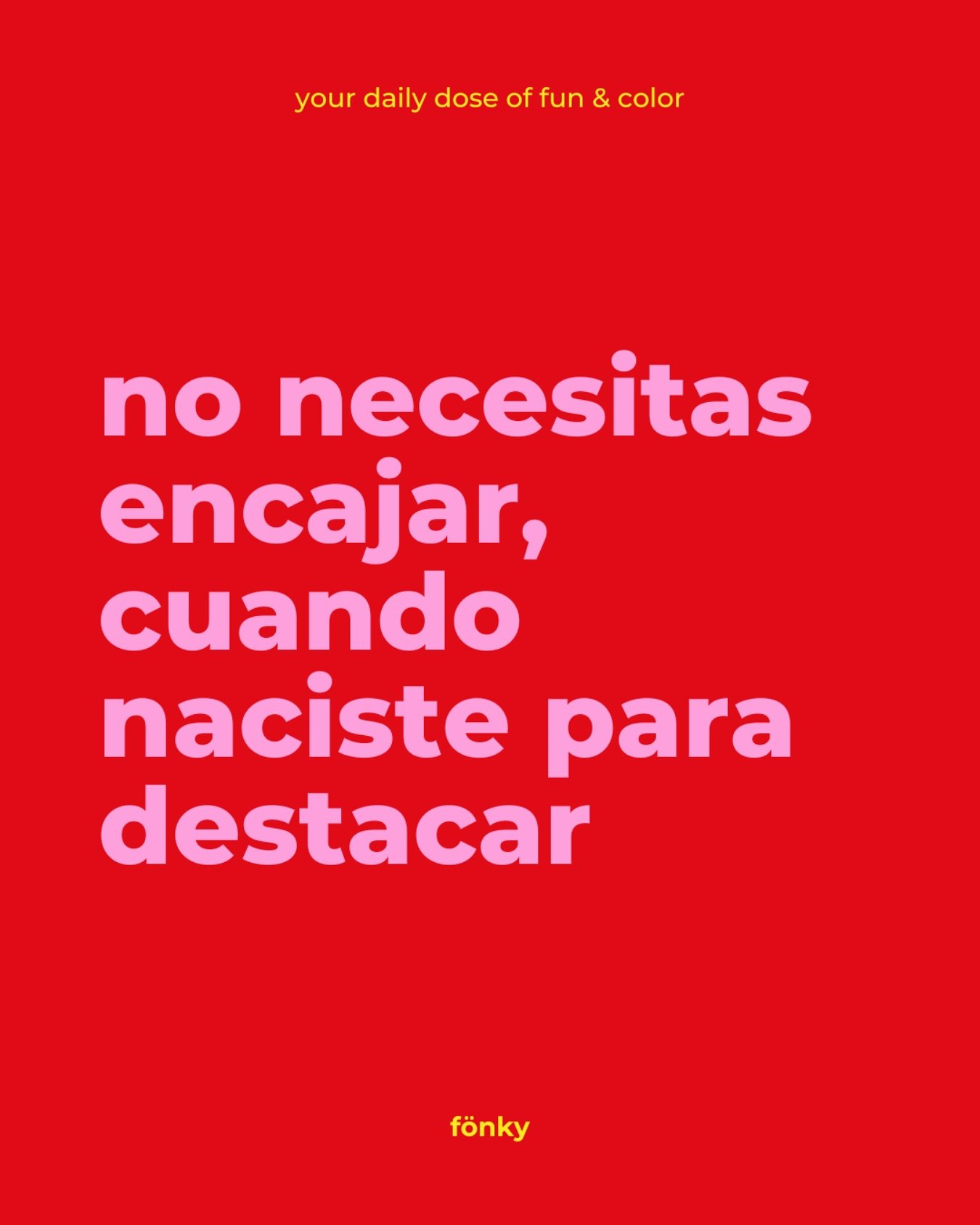 tu daily dose de hoy:

&quot;No necesitas encajar, cuando t&uacute; naciste para BRILLARRR!!&quot; ✨✨✨

#dailydopamine