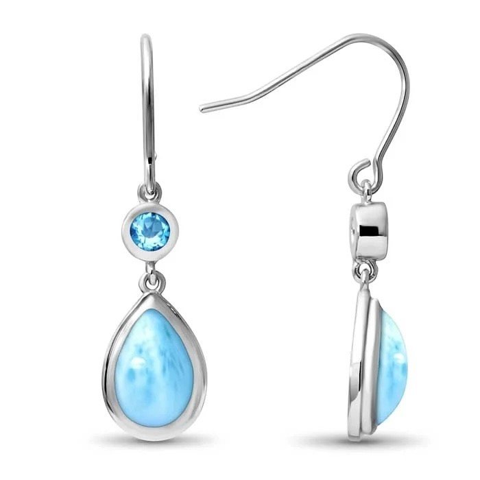 ATLANTIC BLUE TOPAZ EARRINGS