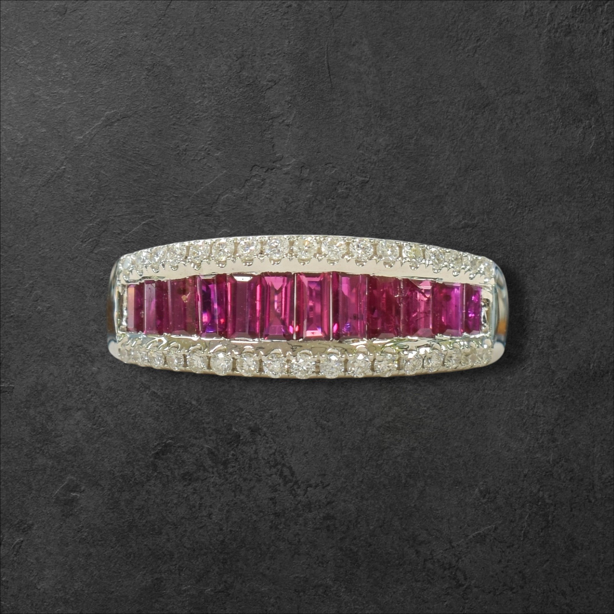 14KW Ruby & Diamond Ring