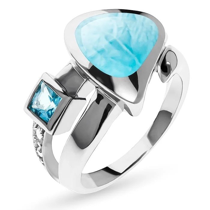 CURVA LARIMAR RING