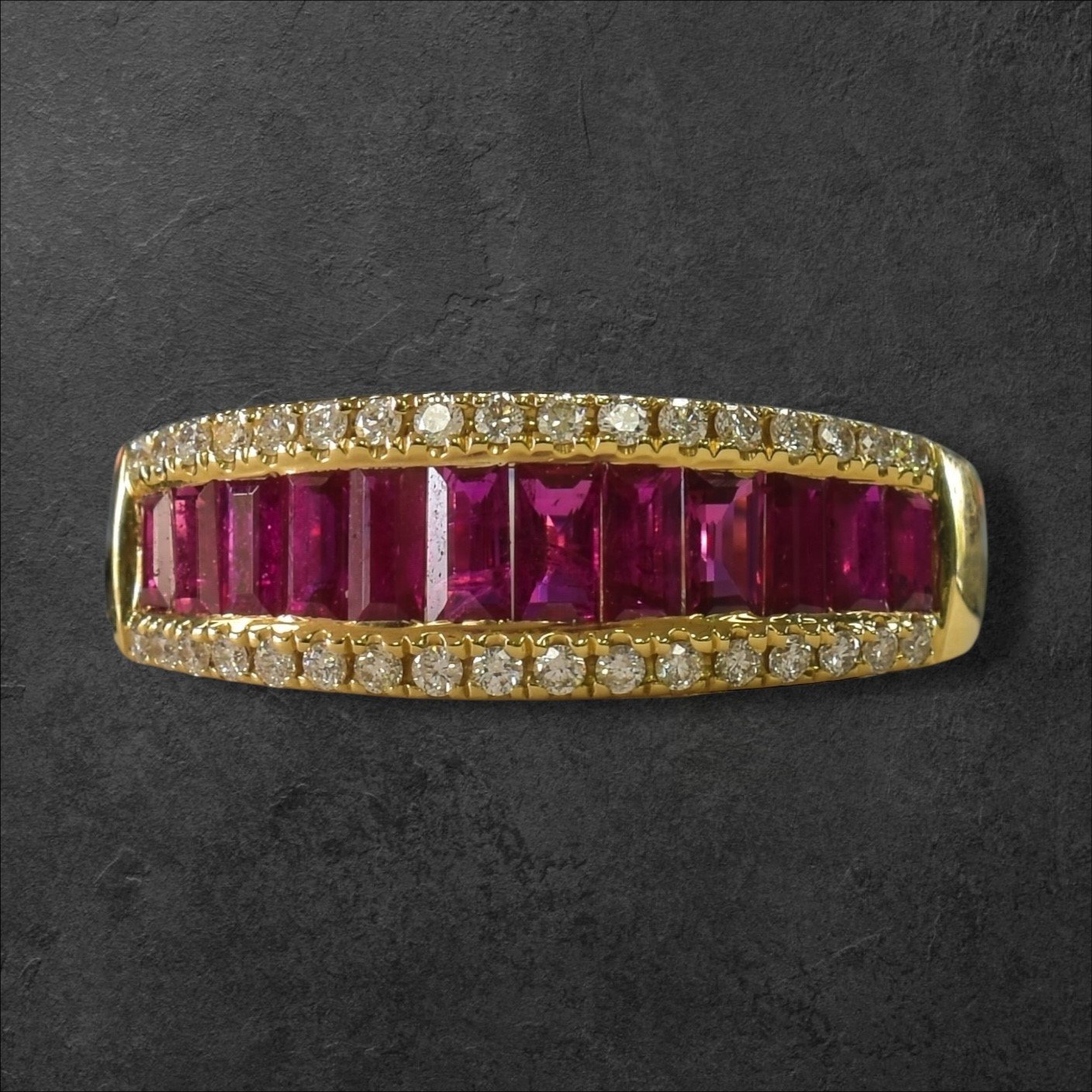 14KY Ruby & Diamond Ring