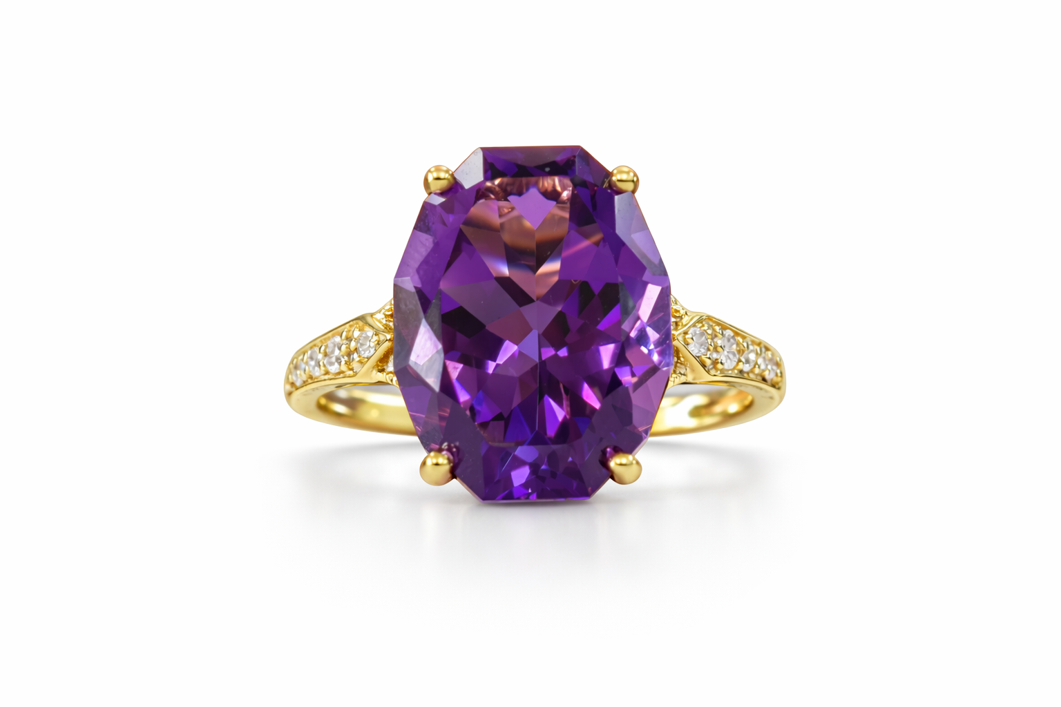 Oval Amethyst Ring