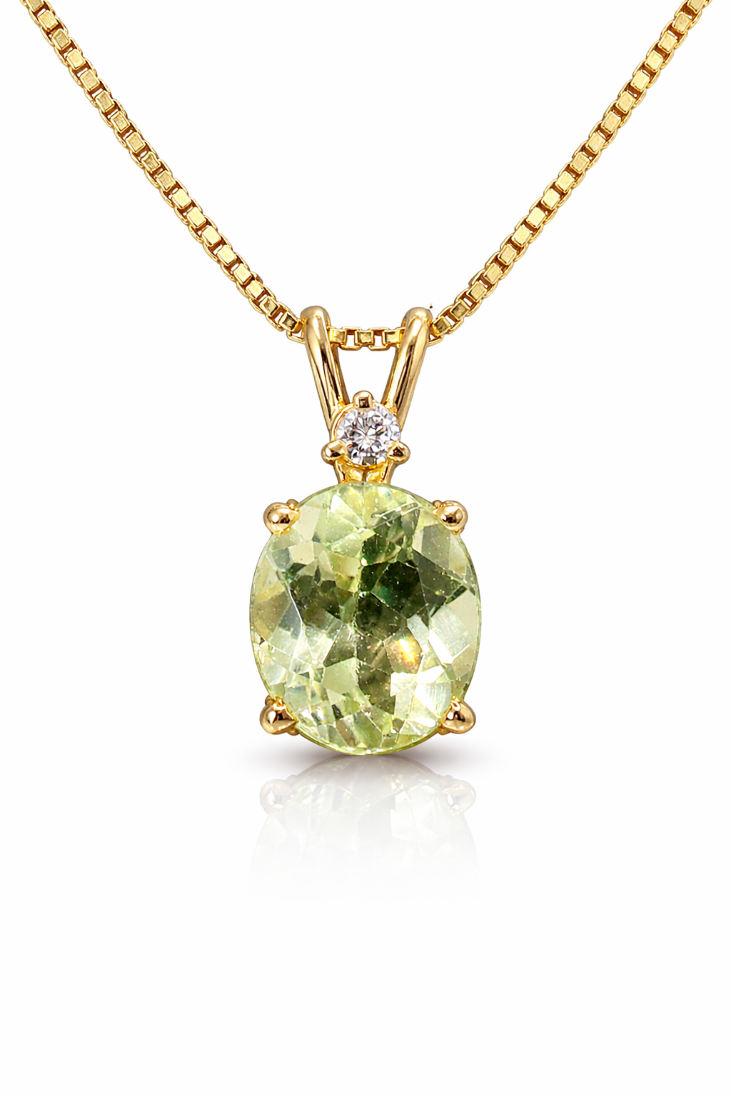Light green Tourmaline Necklace