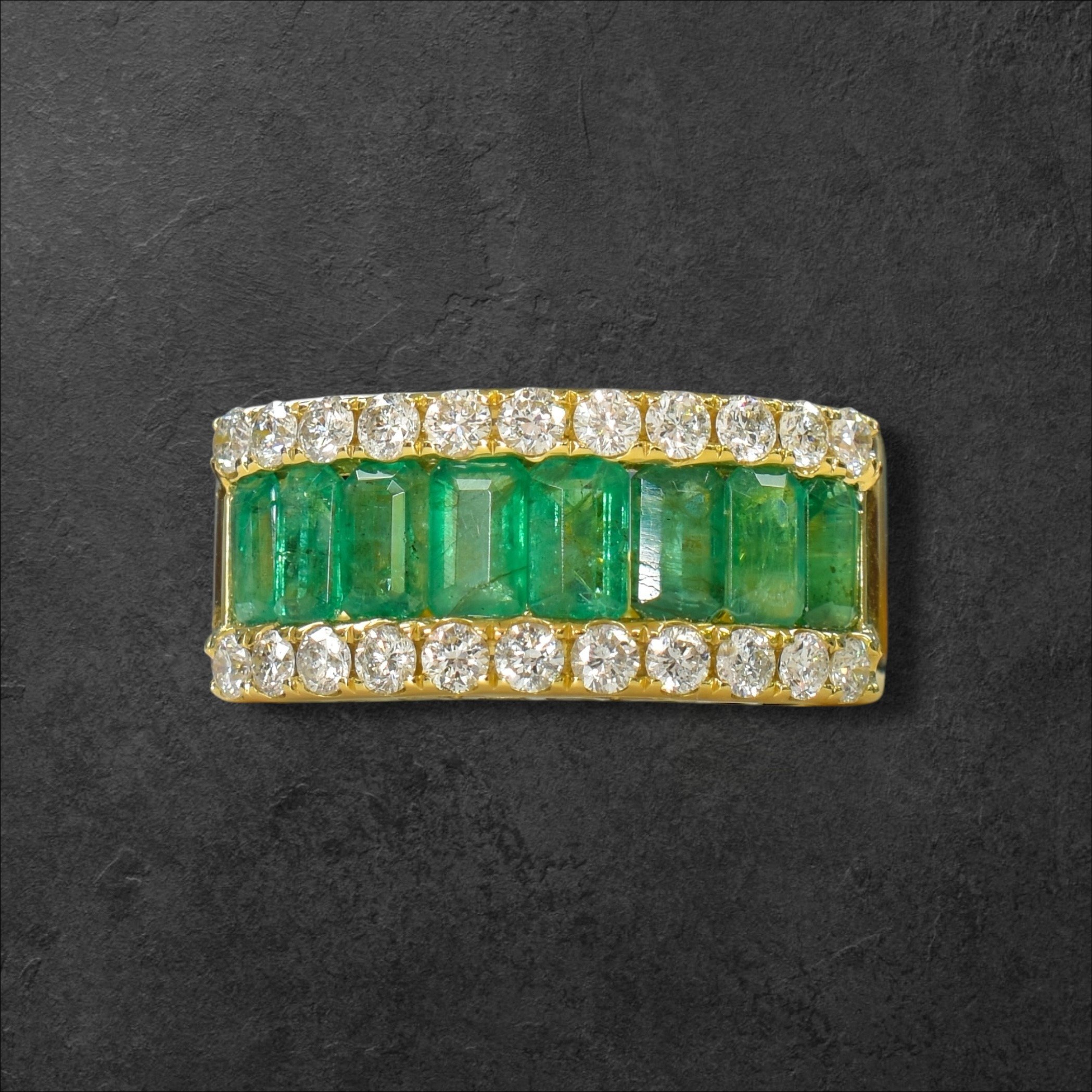 Emerald & Diamond Ring