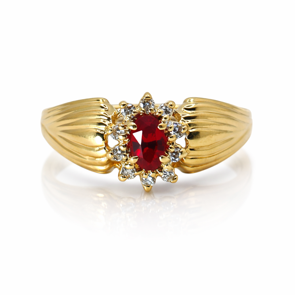 Oval Ruby Ring