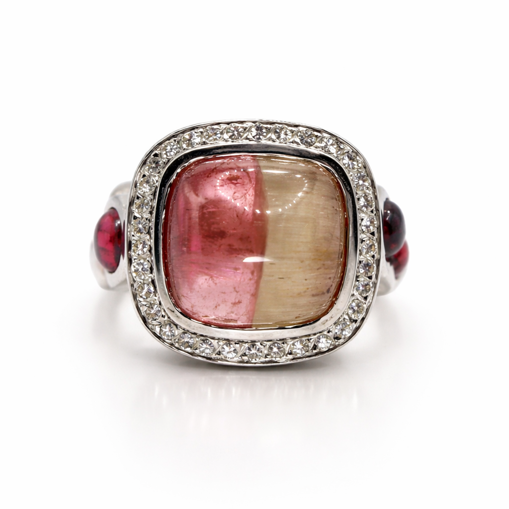 Bi-Color Tourmaline Ring