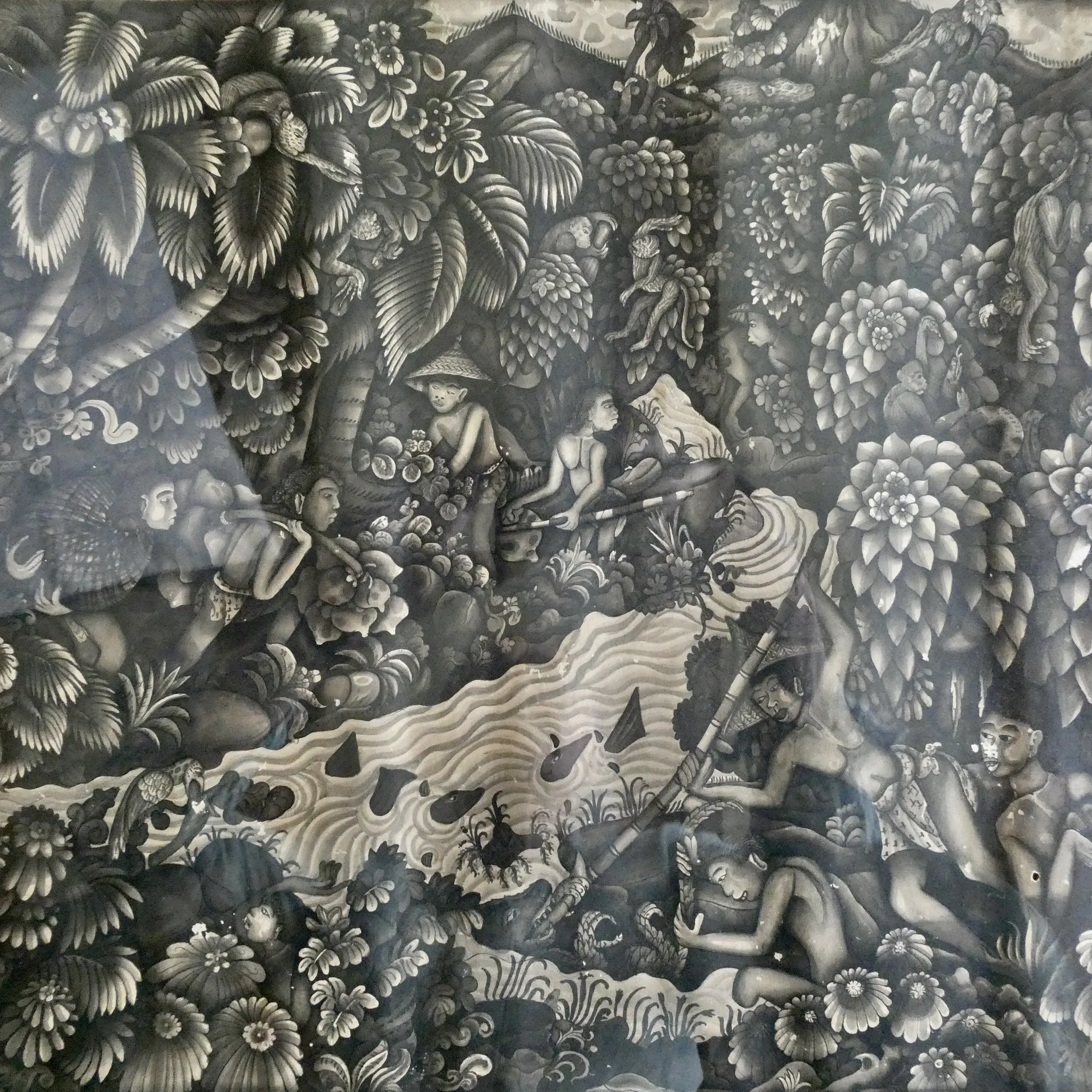 Bali Drawing, Life in the Jungle