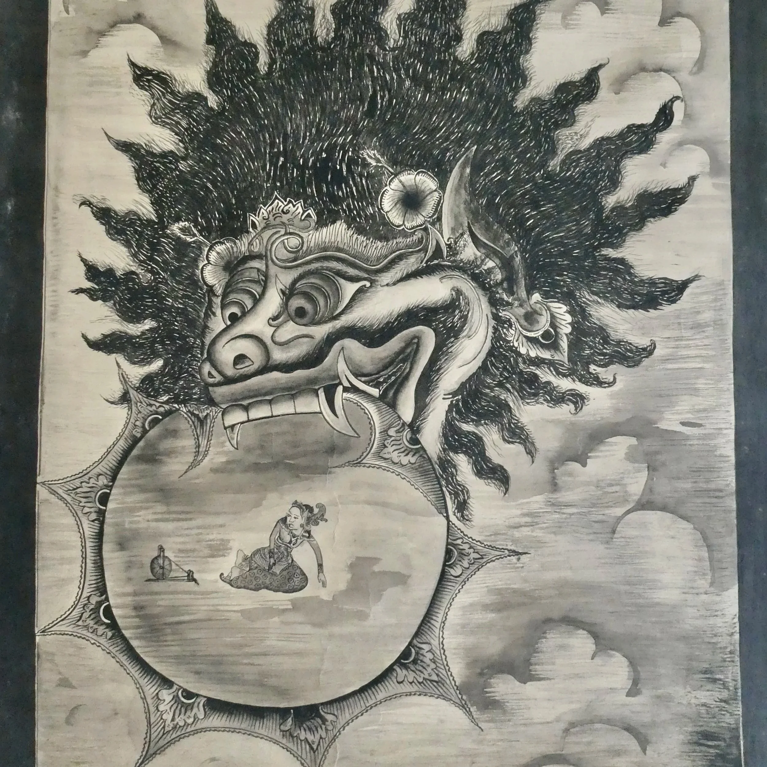Bali Drawing, Lunar Eclipse