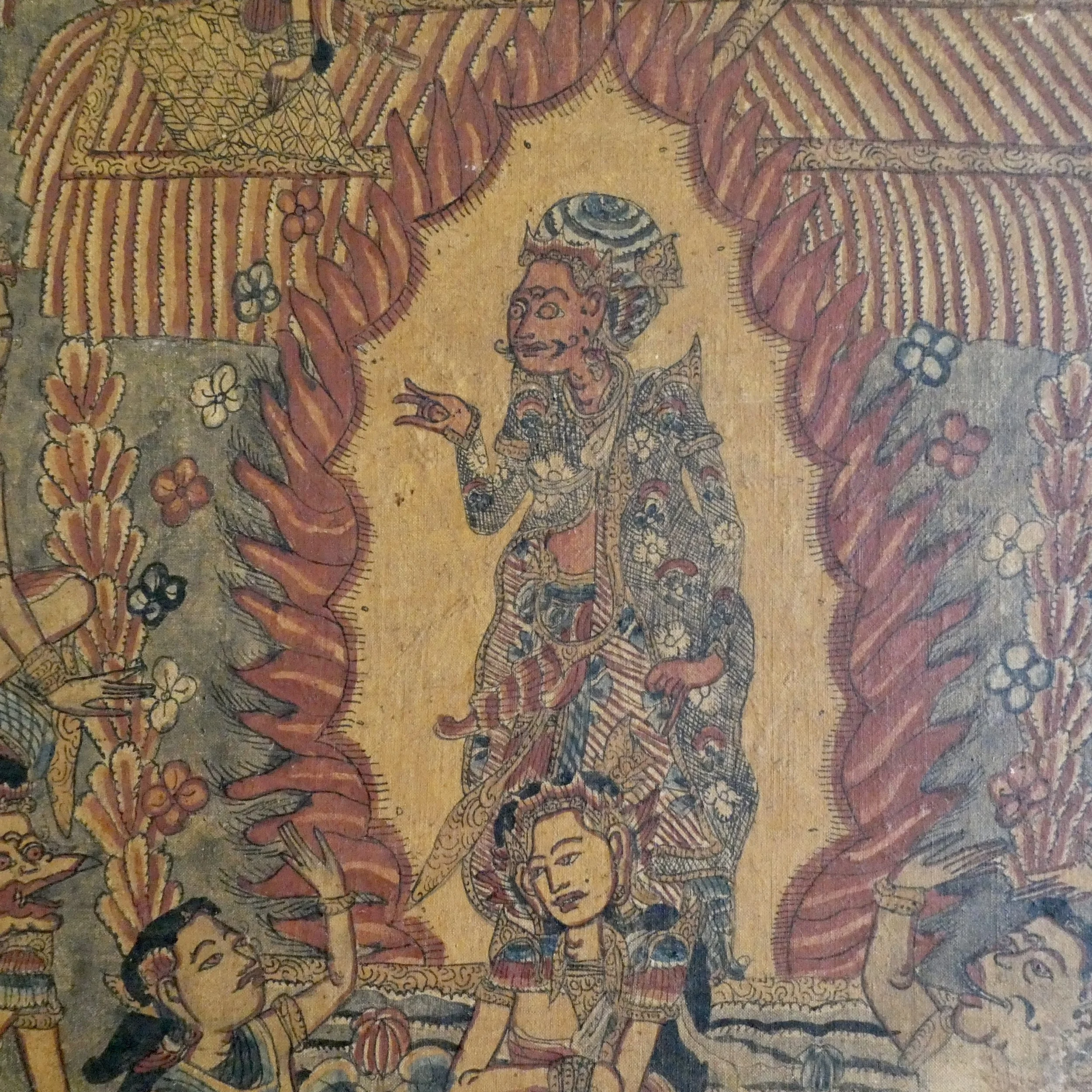 Bali Painting, Sita's Ordeal