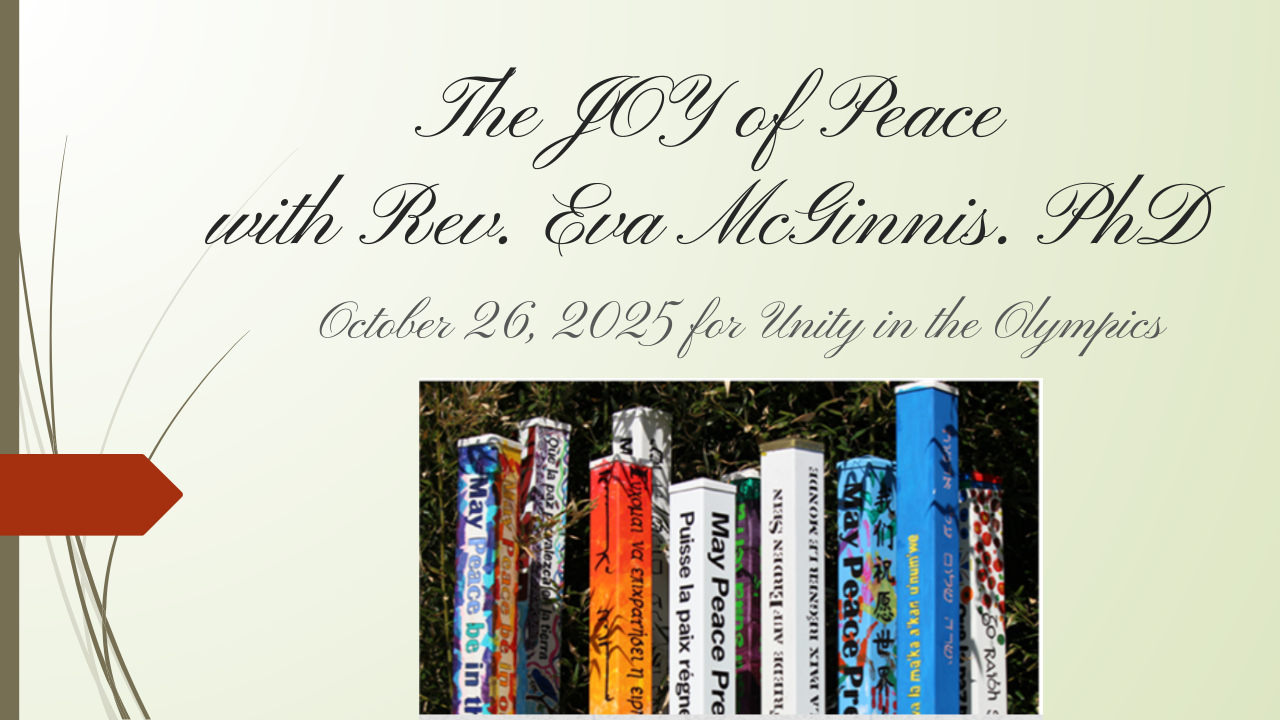 Let’s Choose To Live In The Joy of Peace