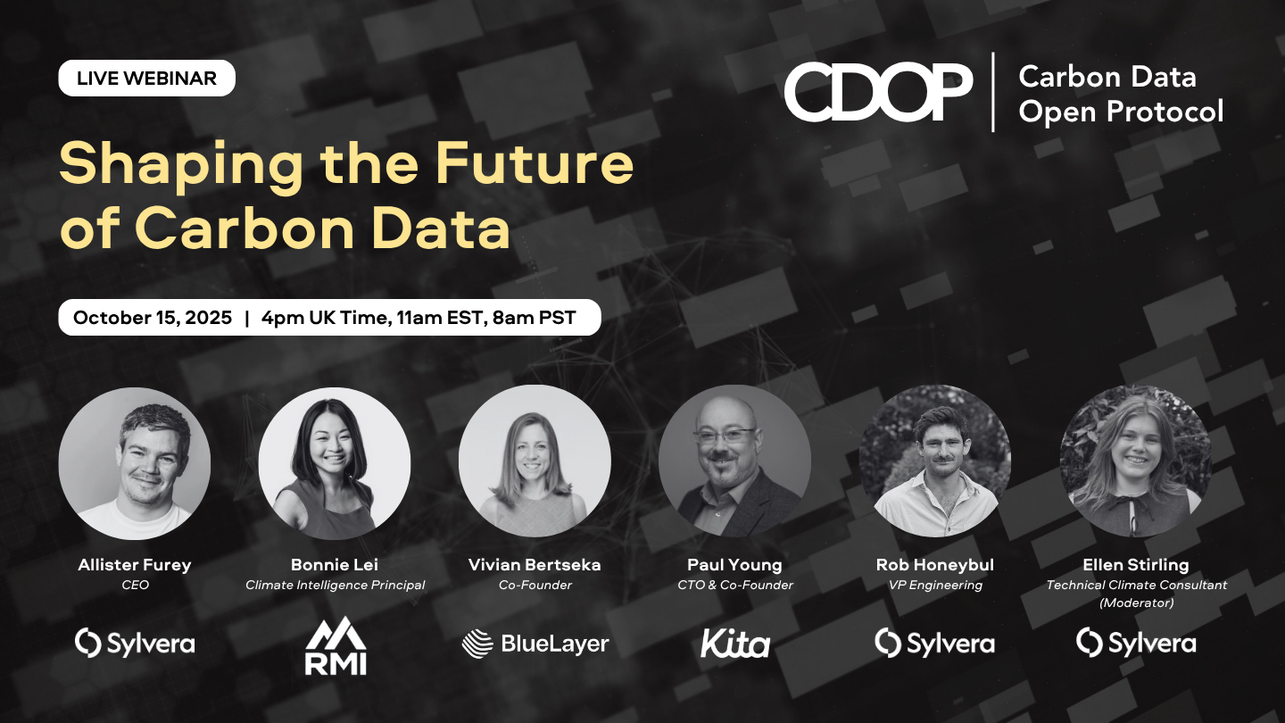 WEBINAR RECORDING -  CDOP: Shaping the Future of Carbon Data