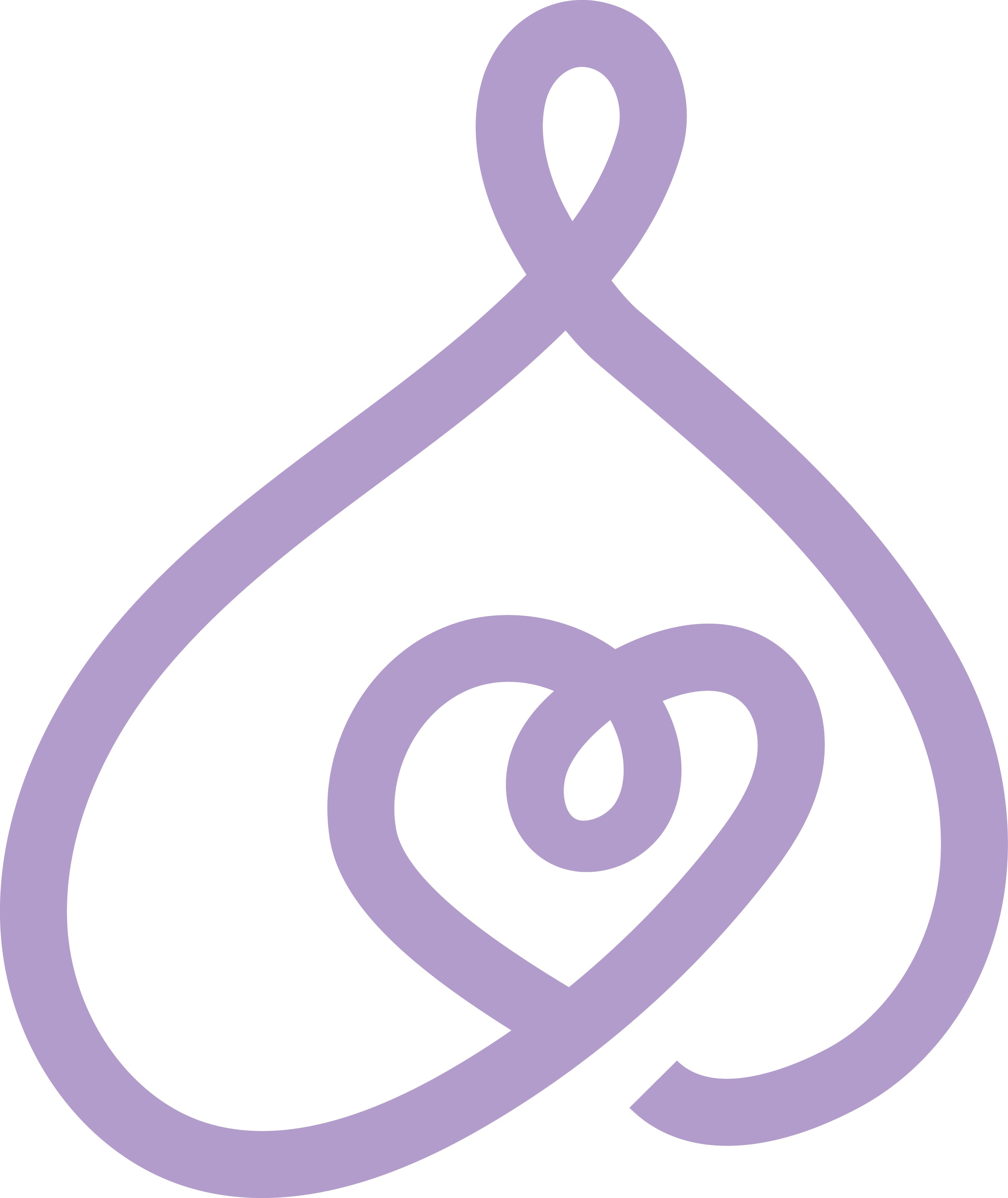 Lazo de color morado formando una cinta sobre fondo negro, símbolo de sensibilización contra el cáncer de ovario.