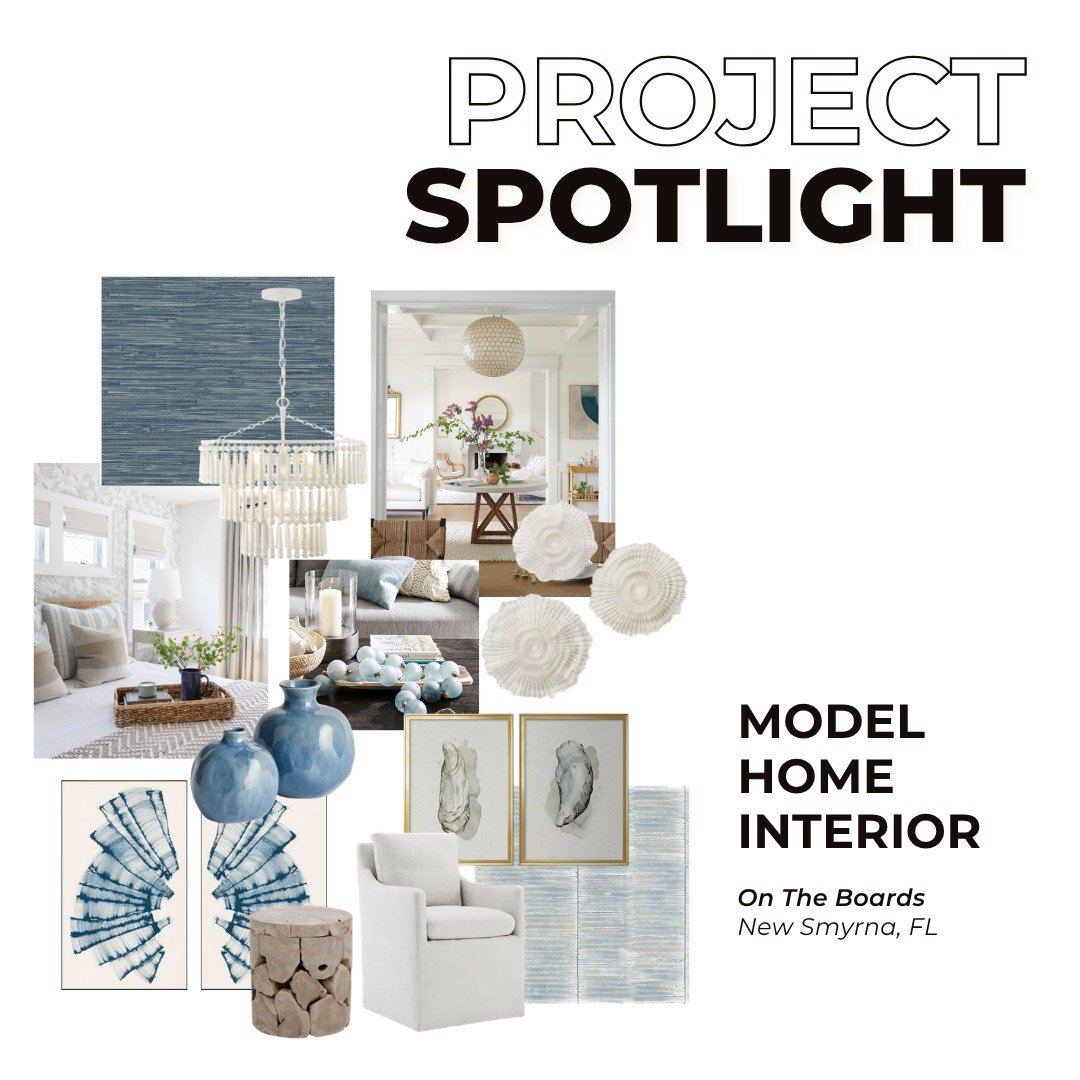 This Month&rsquo;s Project Spotlight | Model Home Interior
A first look at our latest model home vision&mdash;just minutes from the 𝑨𝒕𝒍𝒂𝒏𝒕𝒊𝒄 𝑶𝒄𝒆𝒂𝒏 in New Smyrna, Florida.
This curated merchandising concept captures a modern coastal lifes