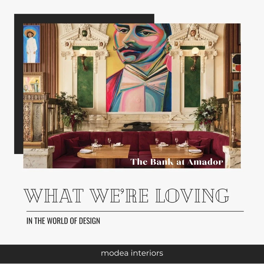 Next up in our 𝕎𝕙𝕒𝕥 𝕎𝕖&rsquo;𝕣𝕖 𝕃𝕠𝕧𝕚𝕟𝕘 series:

Meet San Francisco&rsquo;s buzziest new members&rsquo; club: The Bank at Amador.

Set inside the former 1908 Bank of Italy, the space balances historic grandeur with bold contemporary ener