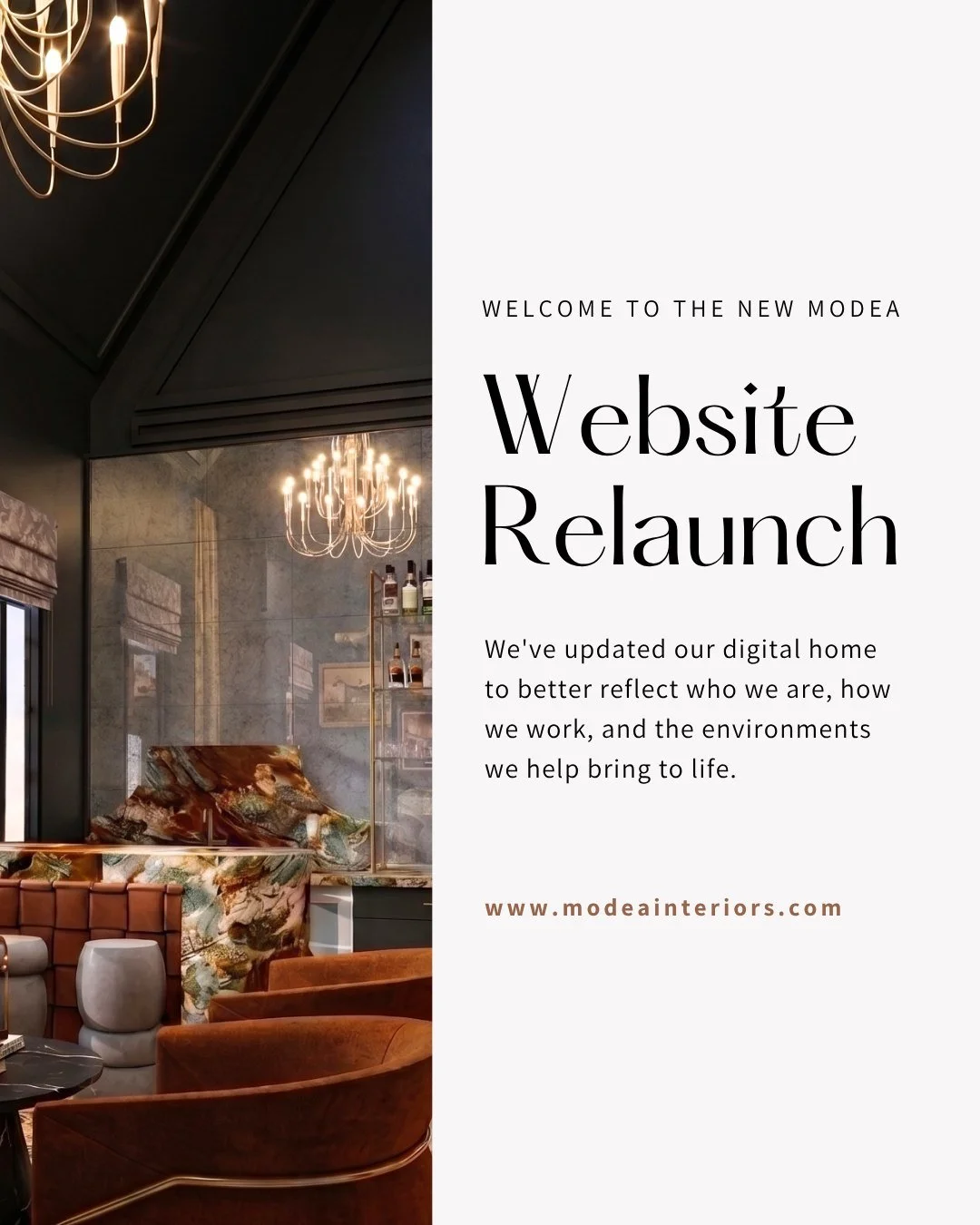 𝕎𝕖𝕝𝕔𝕠𝕞𝕖 𝕥𝕠 𝕥𝕙𝕖 𝕟𝕖𝕨 𝕄𝕠𝕕𝕖𝕒 
A fresh perspective. A refined experience. The same commitment to thoughtful design and exceptional service.

We've updated our digital home to better reflect who we are, how we work, and the environments