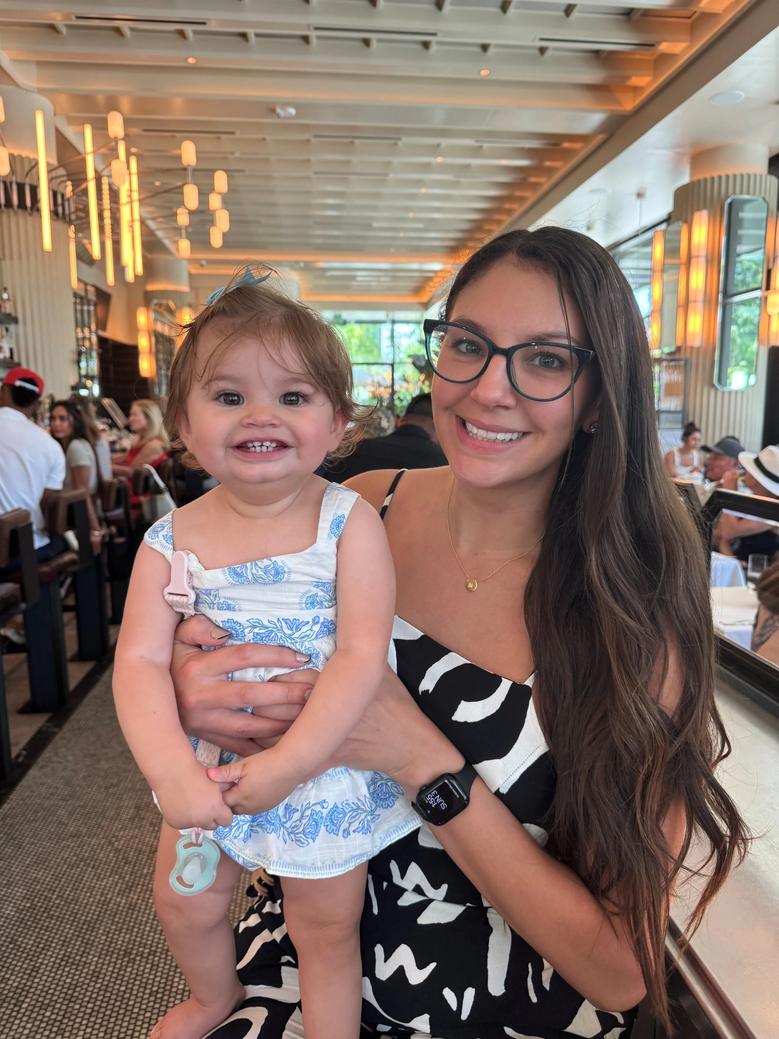 Modea Interiors founder, Virtue Wilmot, and her adorable daughter, Mia.