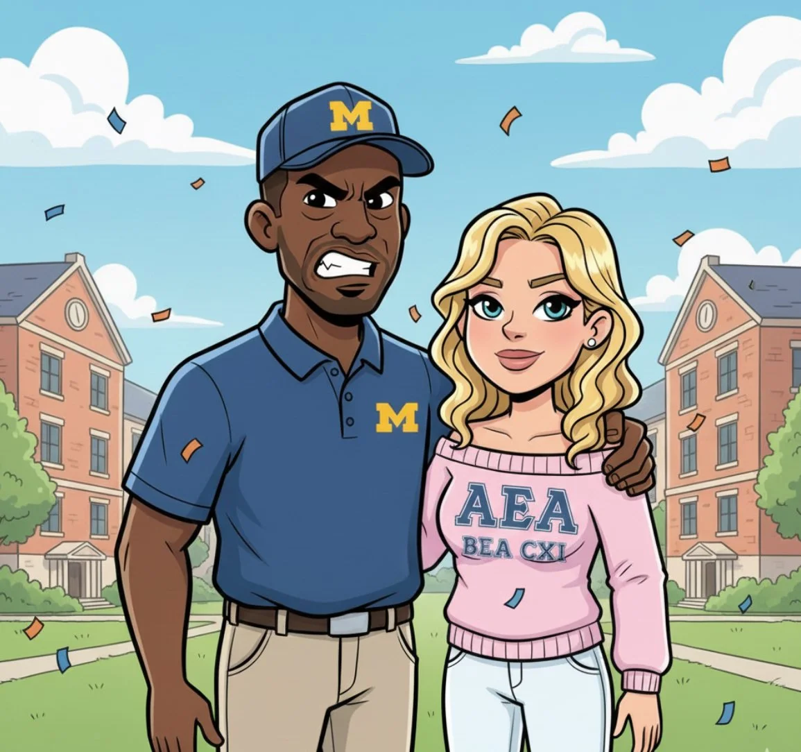 College Football Coaches and Pretty Sorority Girls