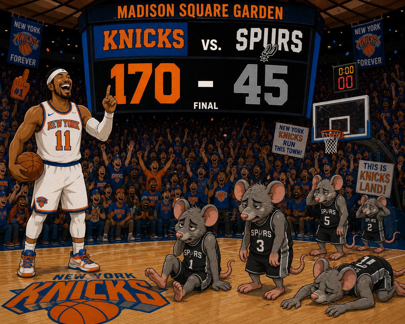 What is Happening? The Knicks Fall at the Garden. Weird Things Happen on Full Moons. Must have Been a Full Moon Somewhere in the World