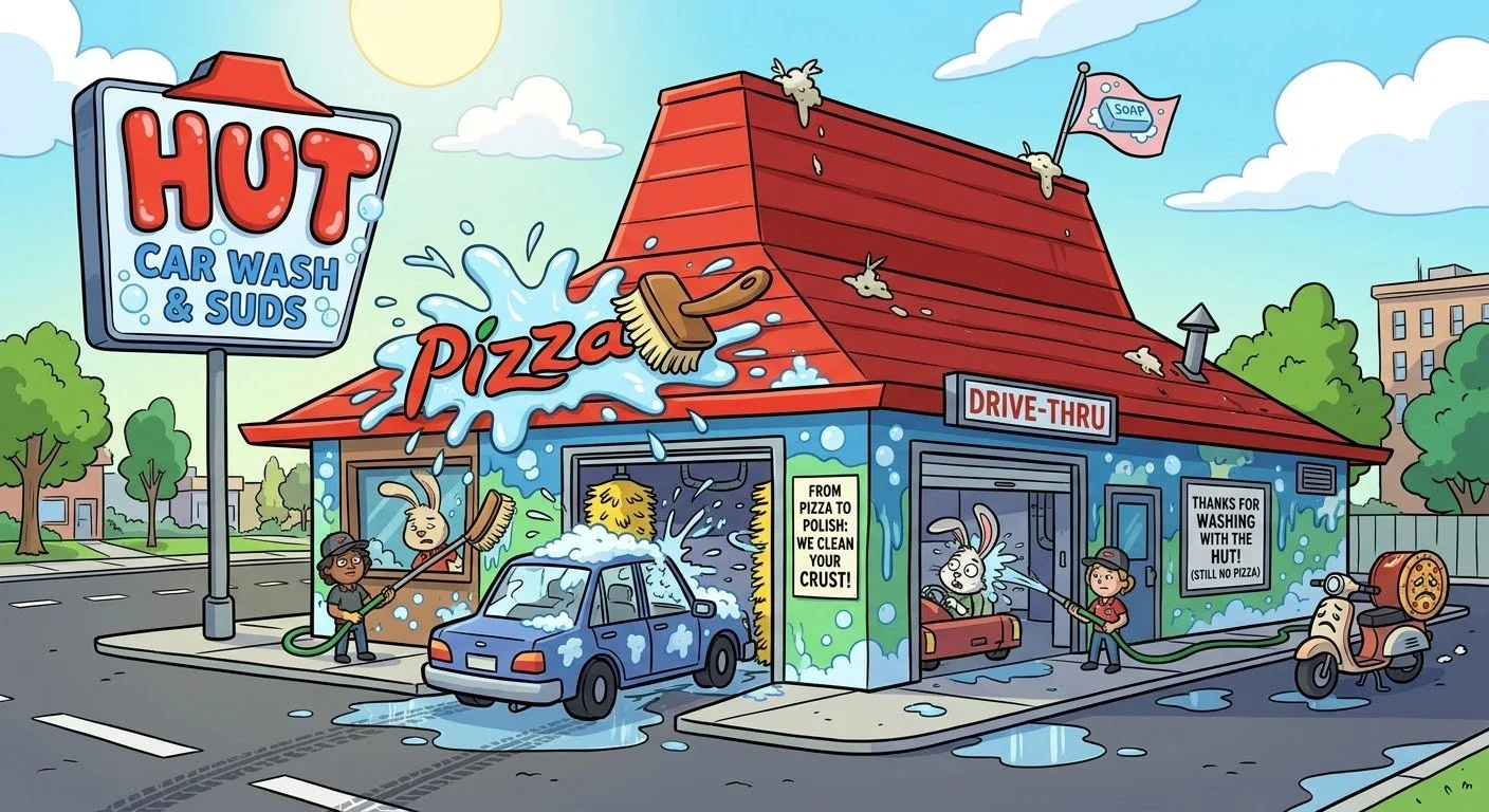 Pizza Hut Plans to Change its Name to “Looks Like Pizza, Tastes Like Hut”
