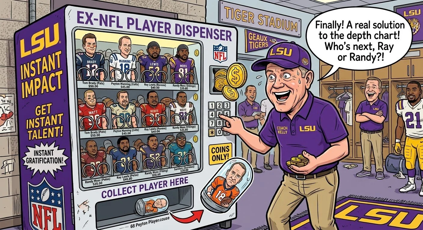 The New Criteria to Play Football at LSU, You Must Be a Player Cut From an NFL Roster