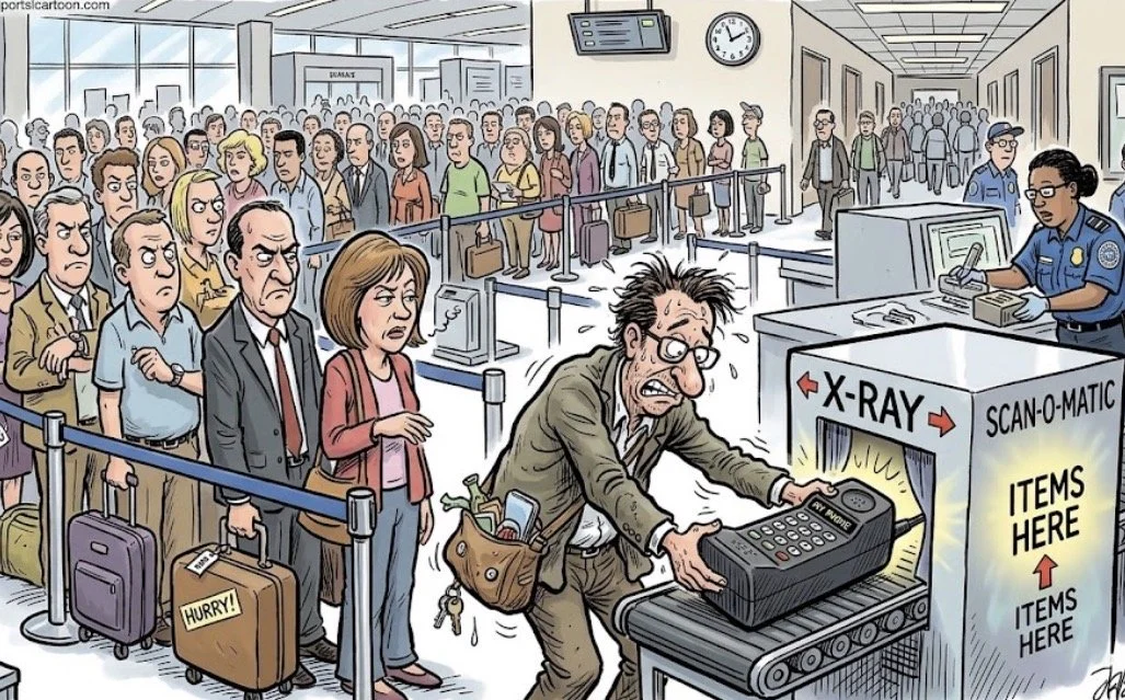 New TSA Carry-on Bag X-Ray So Small Some Frustrated Passengers Forced to Check Their Cell Phones