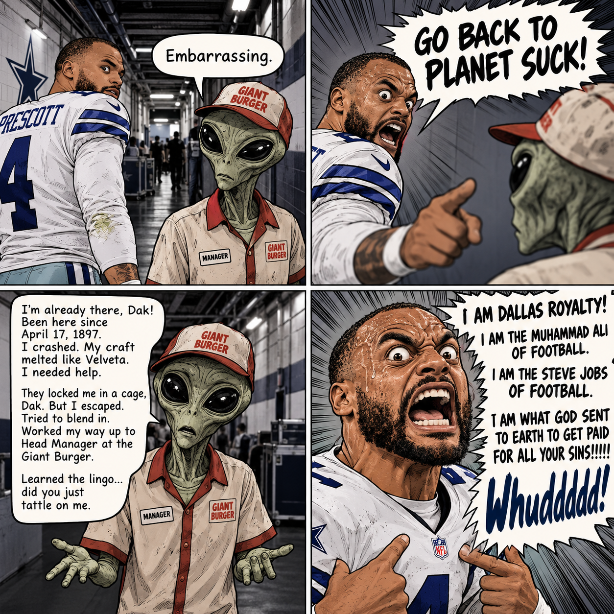 Dak Has Alien Spectator Removed from the Tunnel