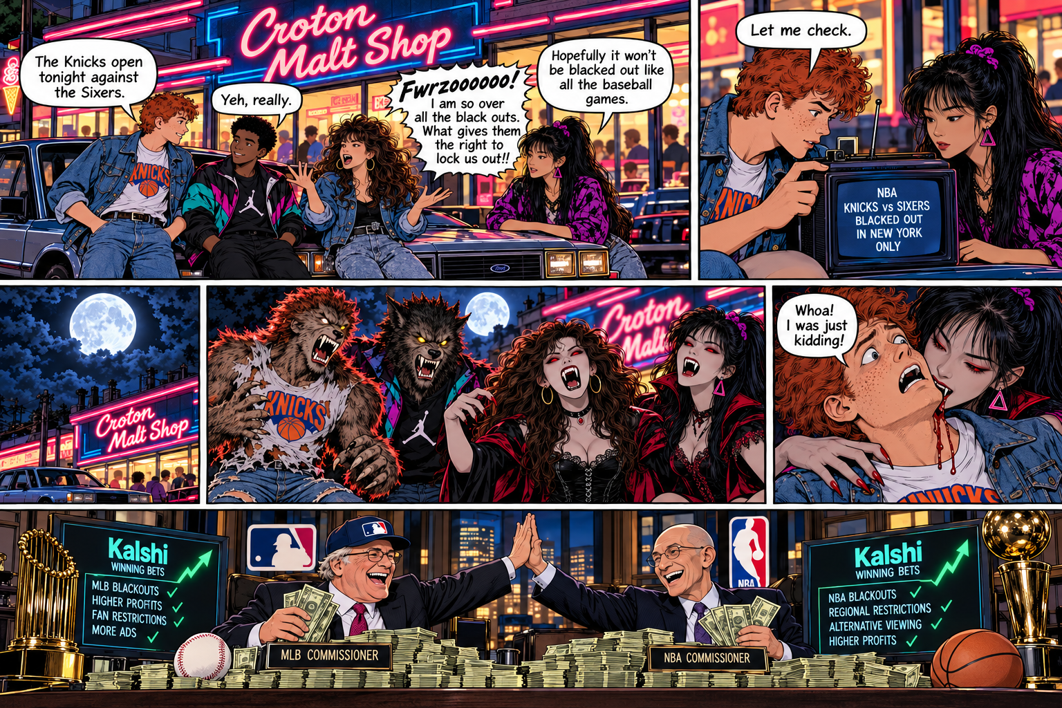 Knicks vs. Sixers Tonight. Bets on Kalshi are In. Who Gets Blacked Out?!